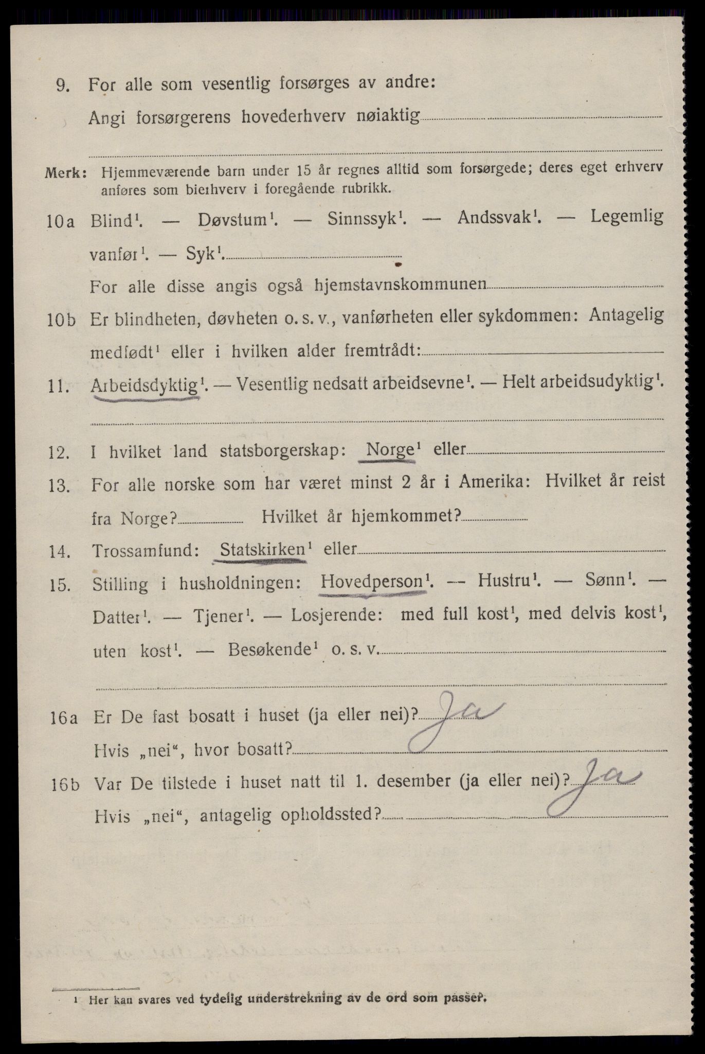 SAST, 1920 census for Høle, 1920, p. 2010