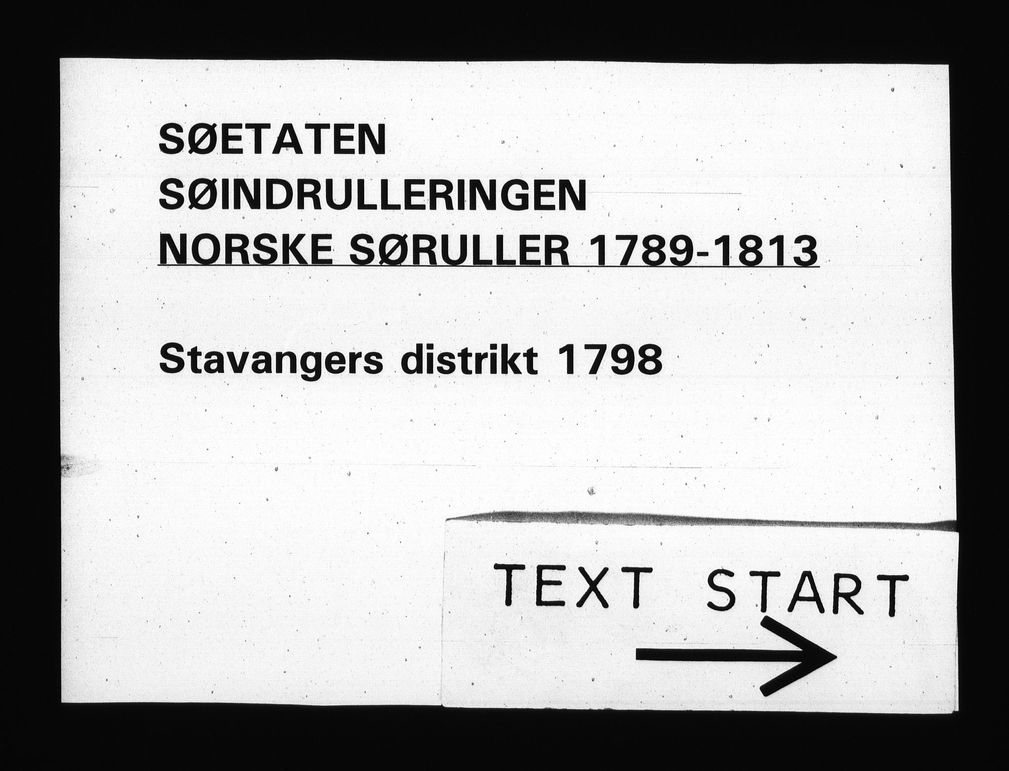 Sjøetaten, AV/RA-EA-3110/F/L0274: Stavanger distrikt, bind 1, 1798