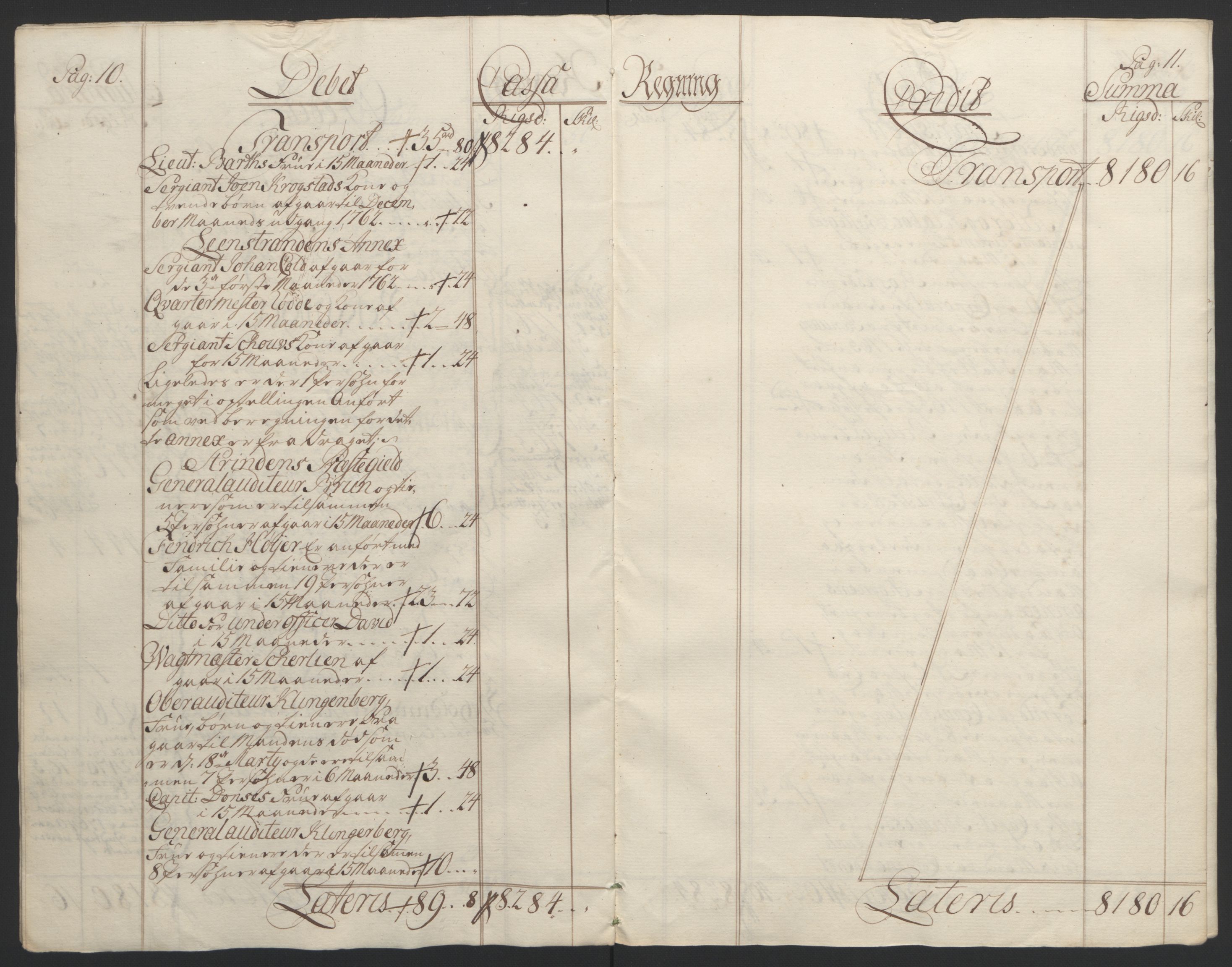 Rentekammeret inntil 1814, Reviderte regnskaper, Fogderegnskap, AV/RA-EA-4092/R61/L4180: Ekstraskatten Strinda og Selbu, 1762-1767, p. 12