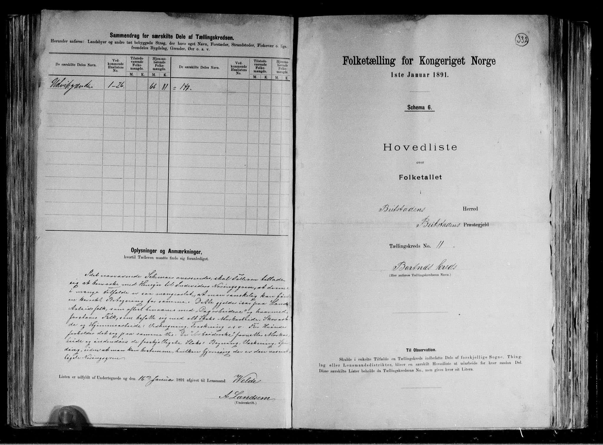 RA, 1891 census for 1727 Beitstad, 1891, p. 29