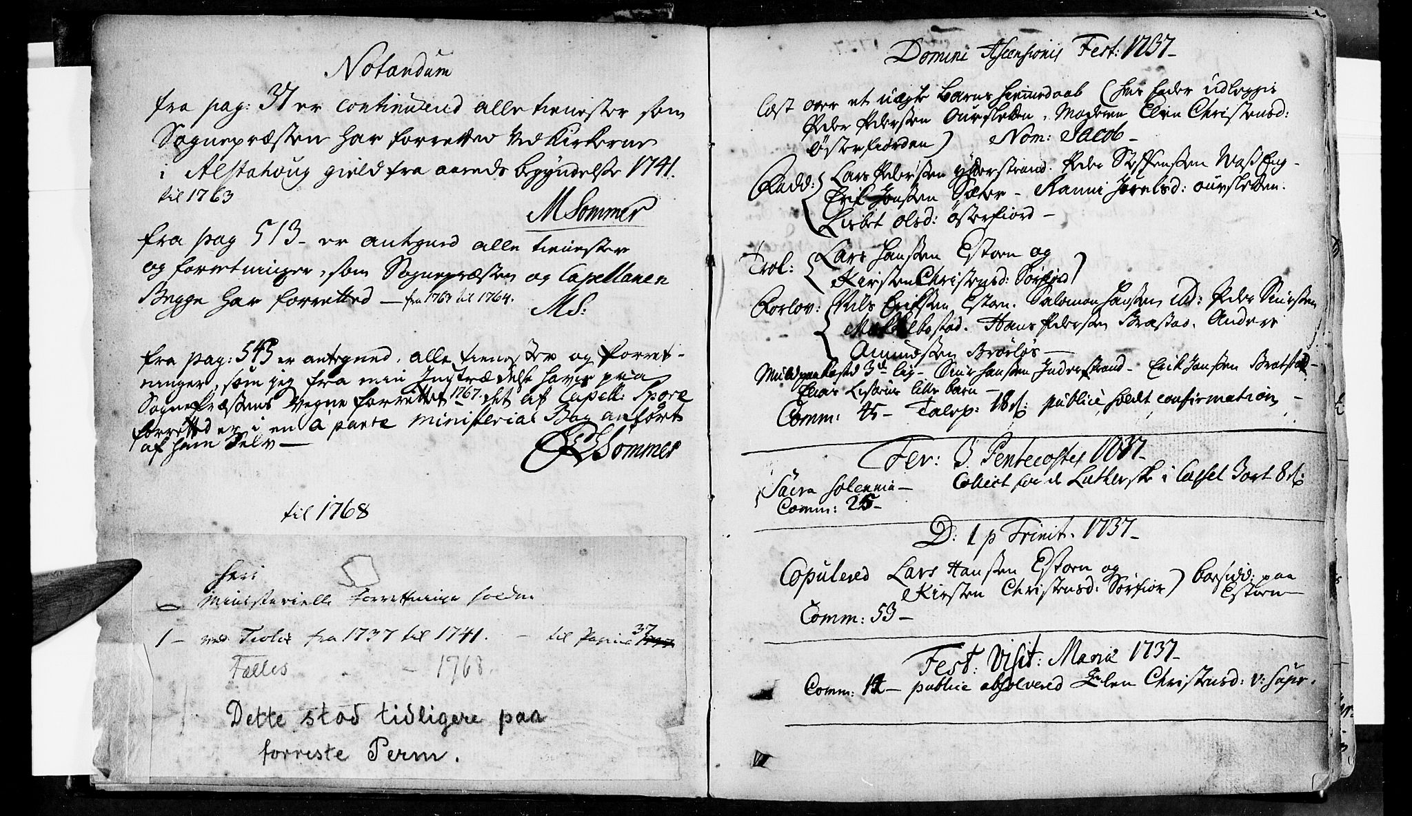 Ministerialprotokoller, klokkerbøker og fødselsregistre - Nordland, SAT/A-1459/830/L0435: Parish register (official) no. 830A04, 1737-1768