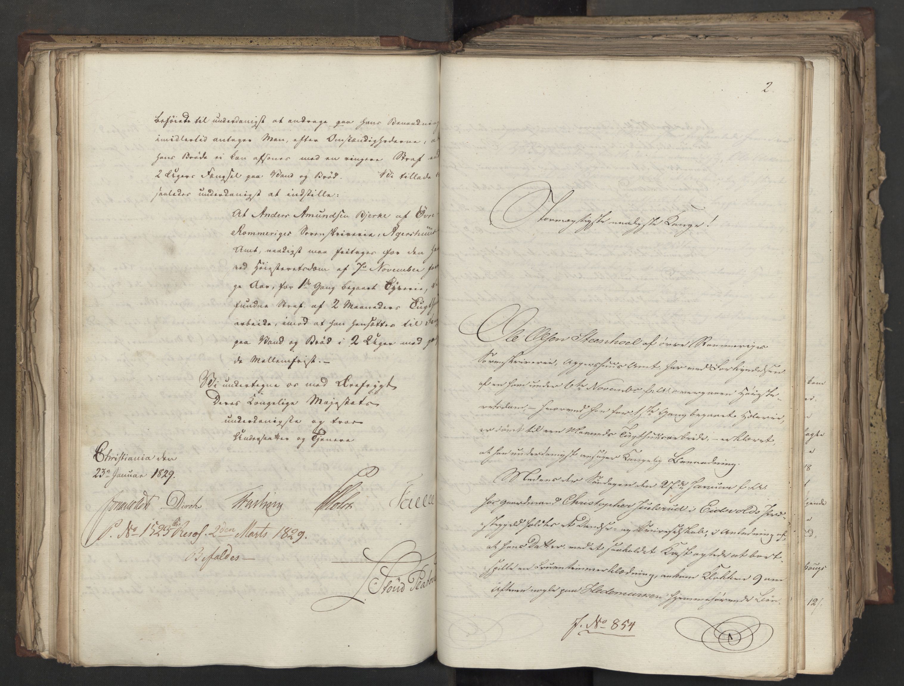 Statsrådsavdelingen i Stockholm, RA/S-1003/D/Da/L0058: Regjeringsinnstillinger nr. 808-1073, 1829, p. 162