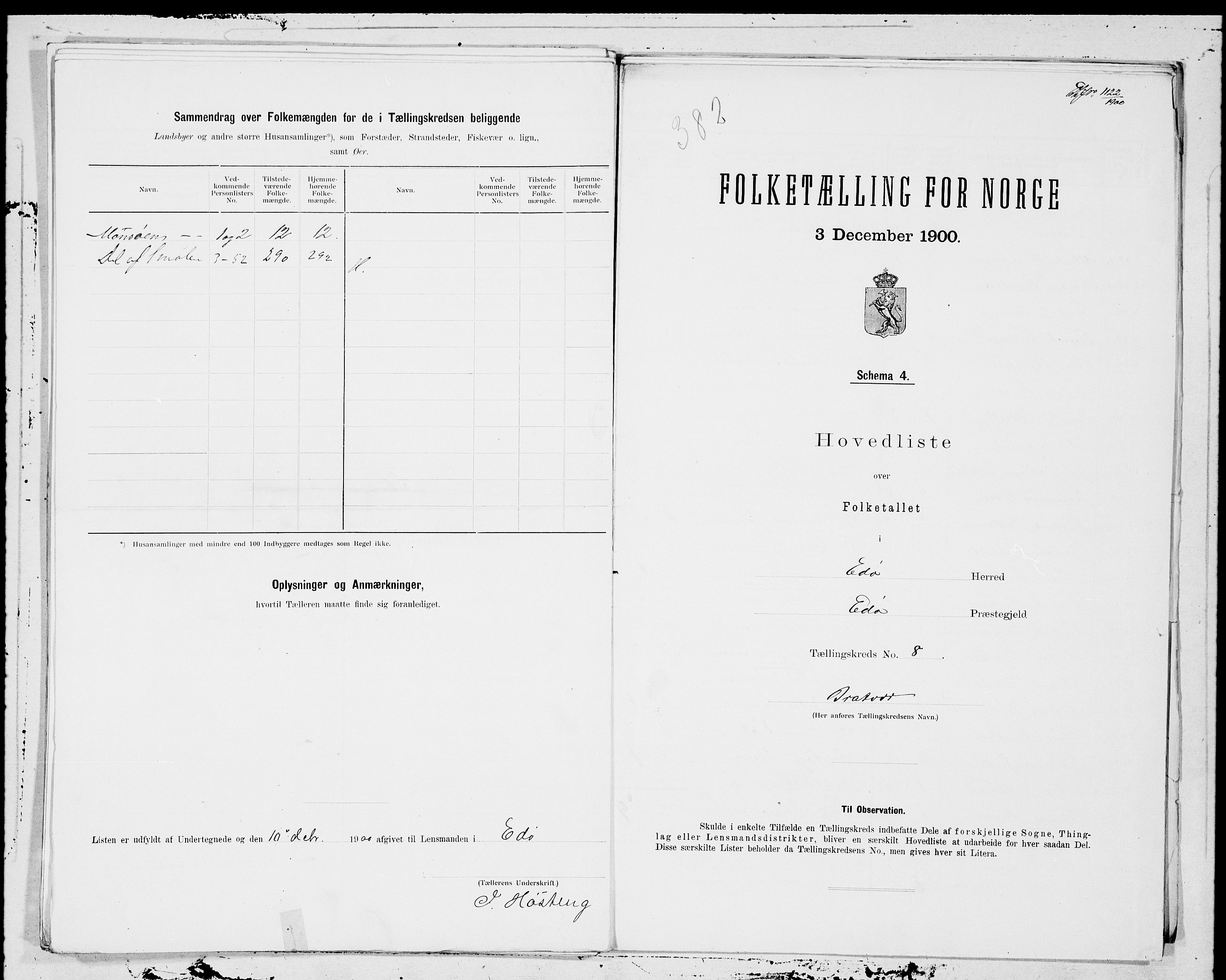 SAT, 1900 census for Edøy, 1900, p. 16