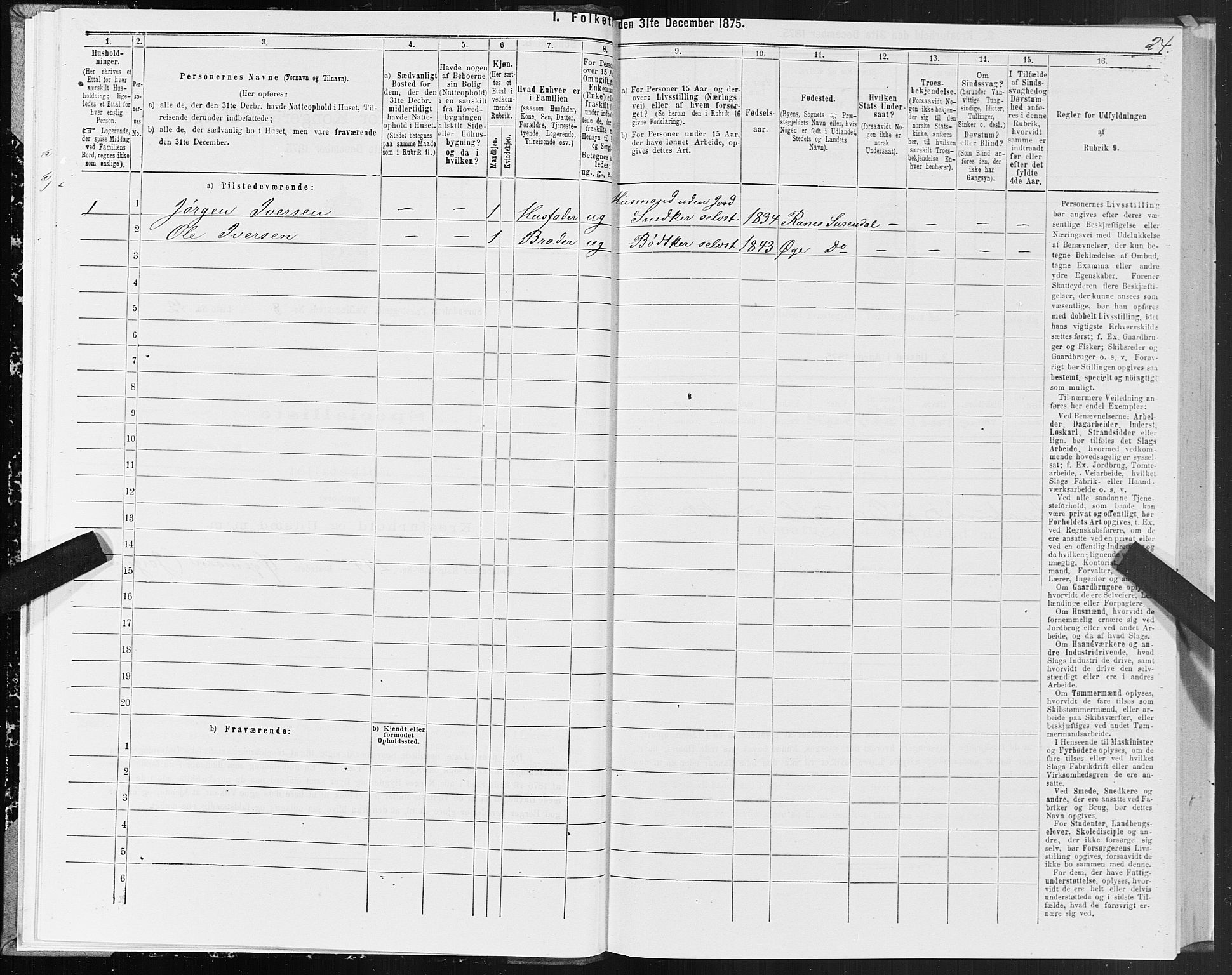 SAT, 1875 census for 1566P Surnadal, 1875, p. 4024