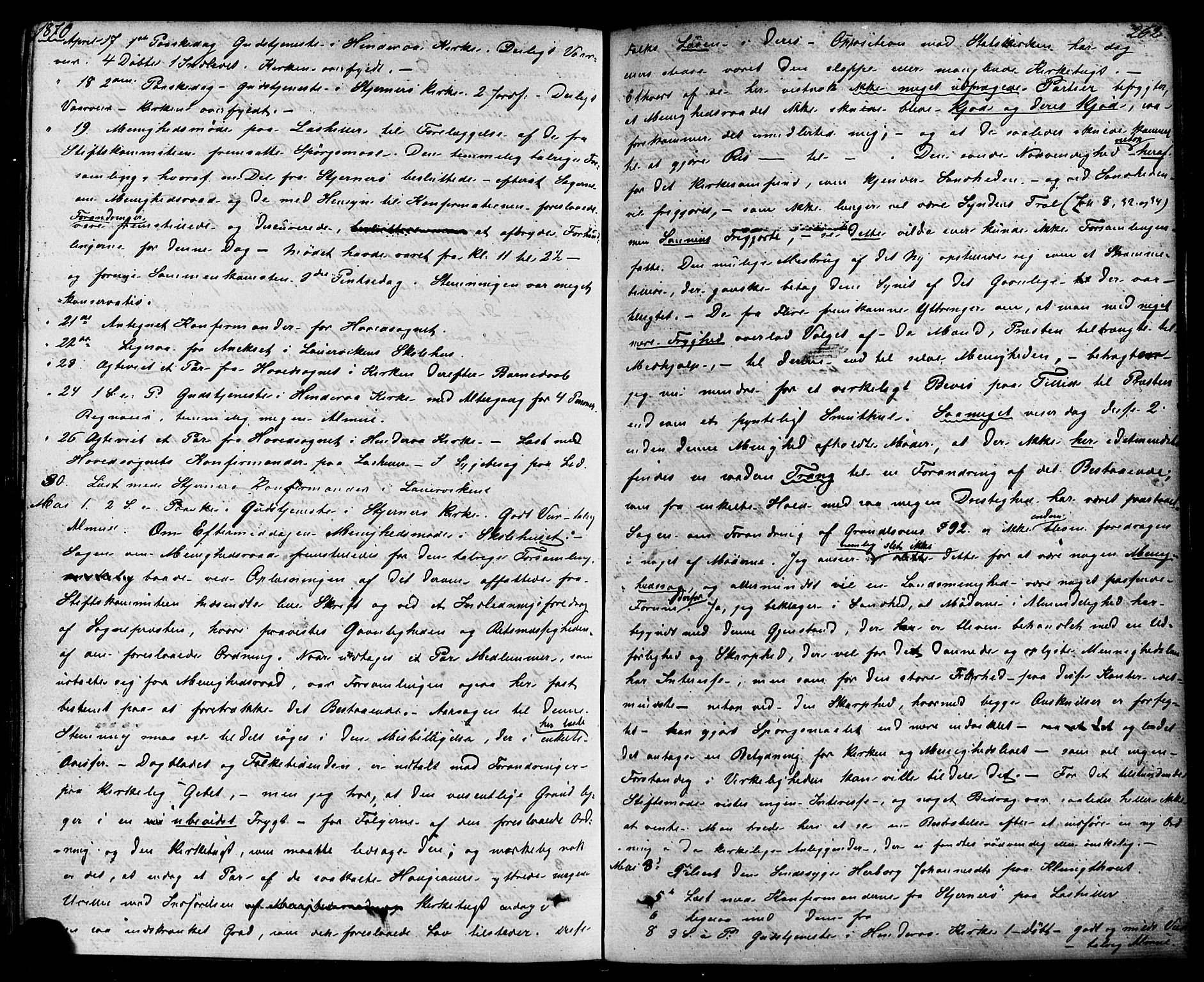 Nedstrand sokneprestkontor, SAST/A-101841/01/IV: Parish register (official) no. A 10, 1861-1887, p. 262
