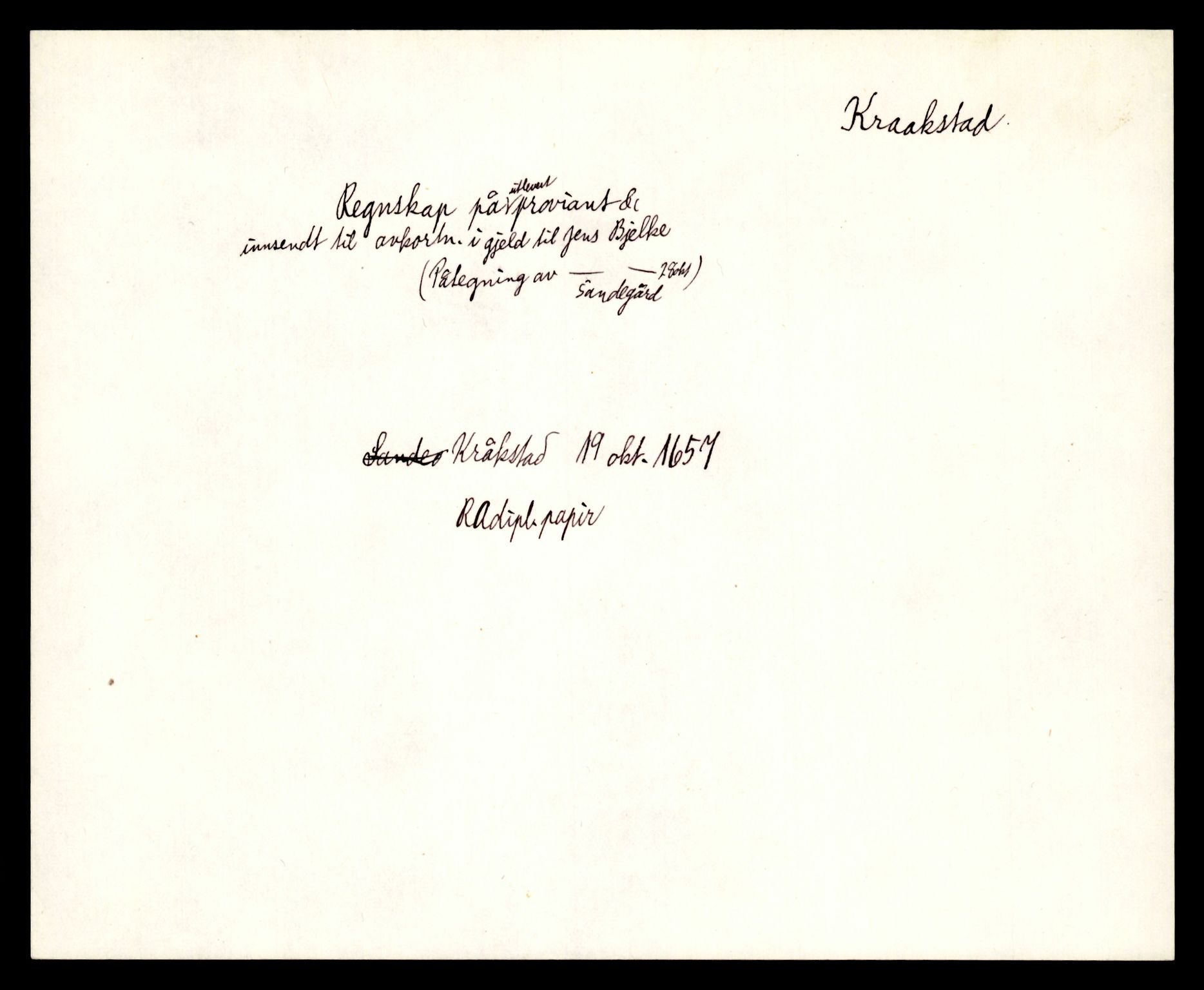 Riksarkivets diplomsamling, AV/RA-EA-5965/F35/F35e/L0005: Registreringssedler Akershus 1, 1300-1900, p. 361