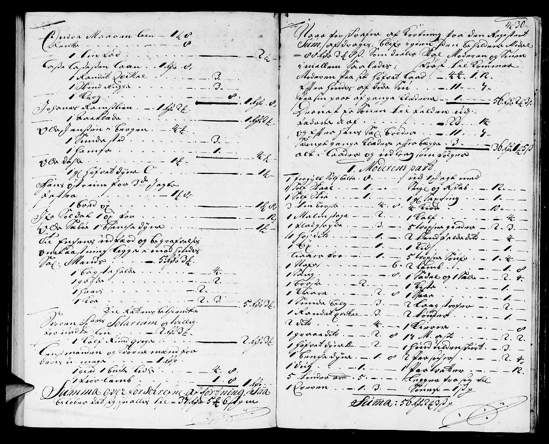 Ytre Sogn tingrett, AV/SAB-A-2601/1/H/Ha/L0001b: Skifteprotokoll, 1700-1701, p. 429b-430a