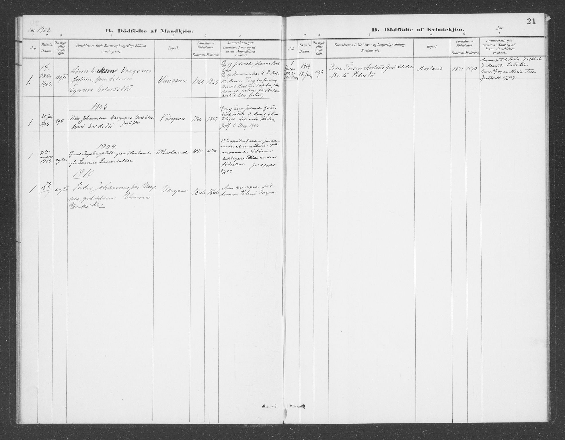 Balestrand sokneprestembete, AV/SAB-A-79601/H/Haa/Haae/L0001: Parish register (official) no. E  1, 1889-1909, p. 21