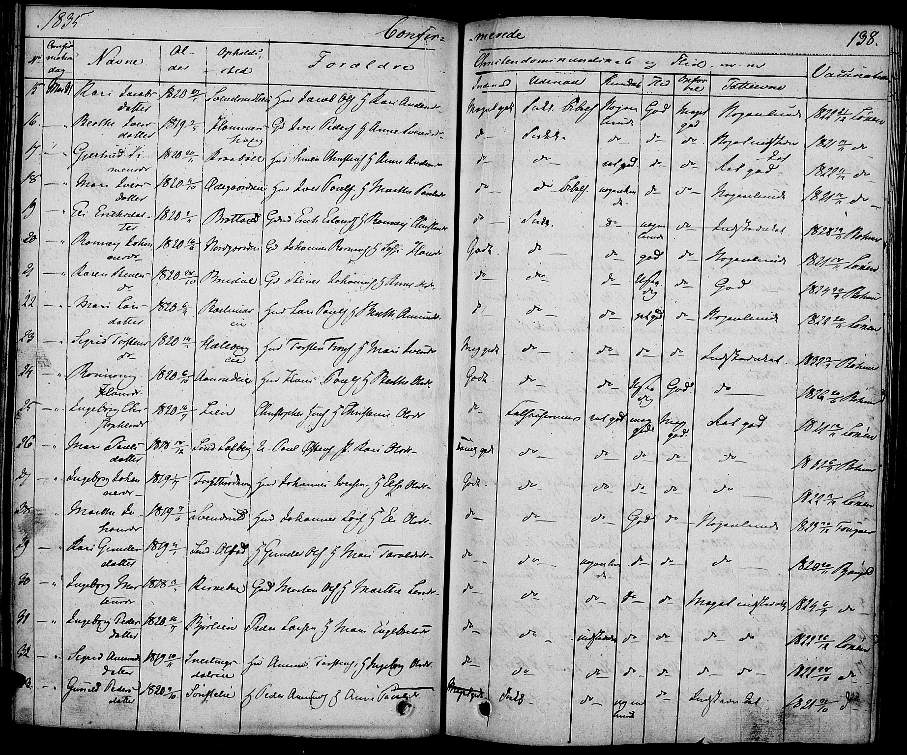 Gausdal prestekontor, AV/SAH-PREST-090/H/Ha/Haa/L0006: Parish register (official) no. 6, 1830-1839, p. 138