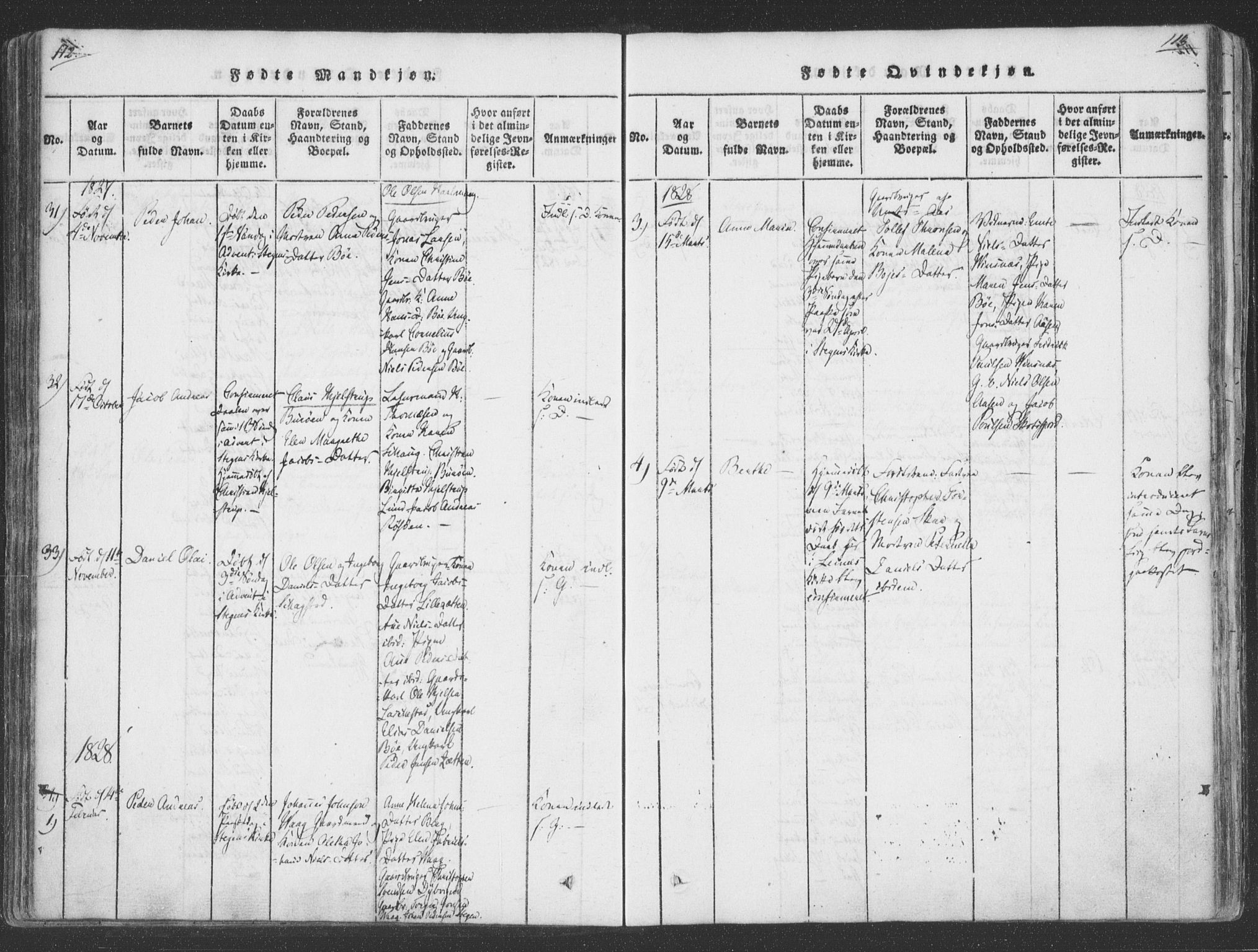 Ministerialprotokoller, klokkerbøker og fødselsregistre - Nordland, AV/SAT-A-1459/855/L0798: Parish register (official) no. 855A06, 1821-1835, p. 112-113