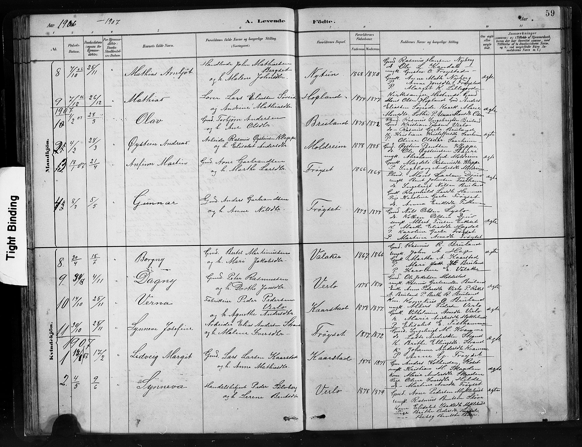 Innvik sokneprestembete, SAB/A-80501: Parish register (copy) no. C 3, 1883-1911, p. 59