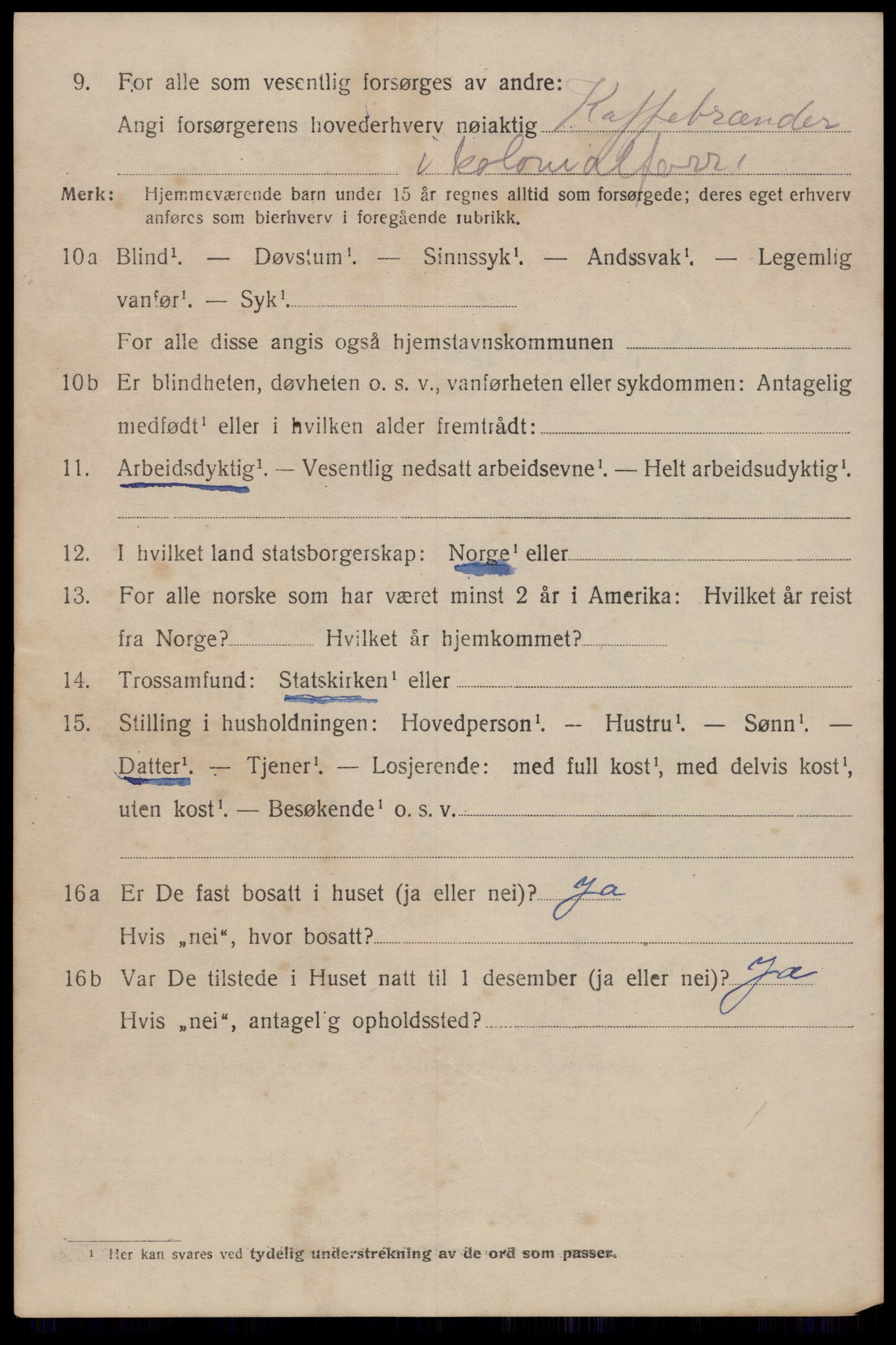 SAT, 1920 census for Trondheim, 1920, p. 69763