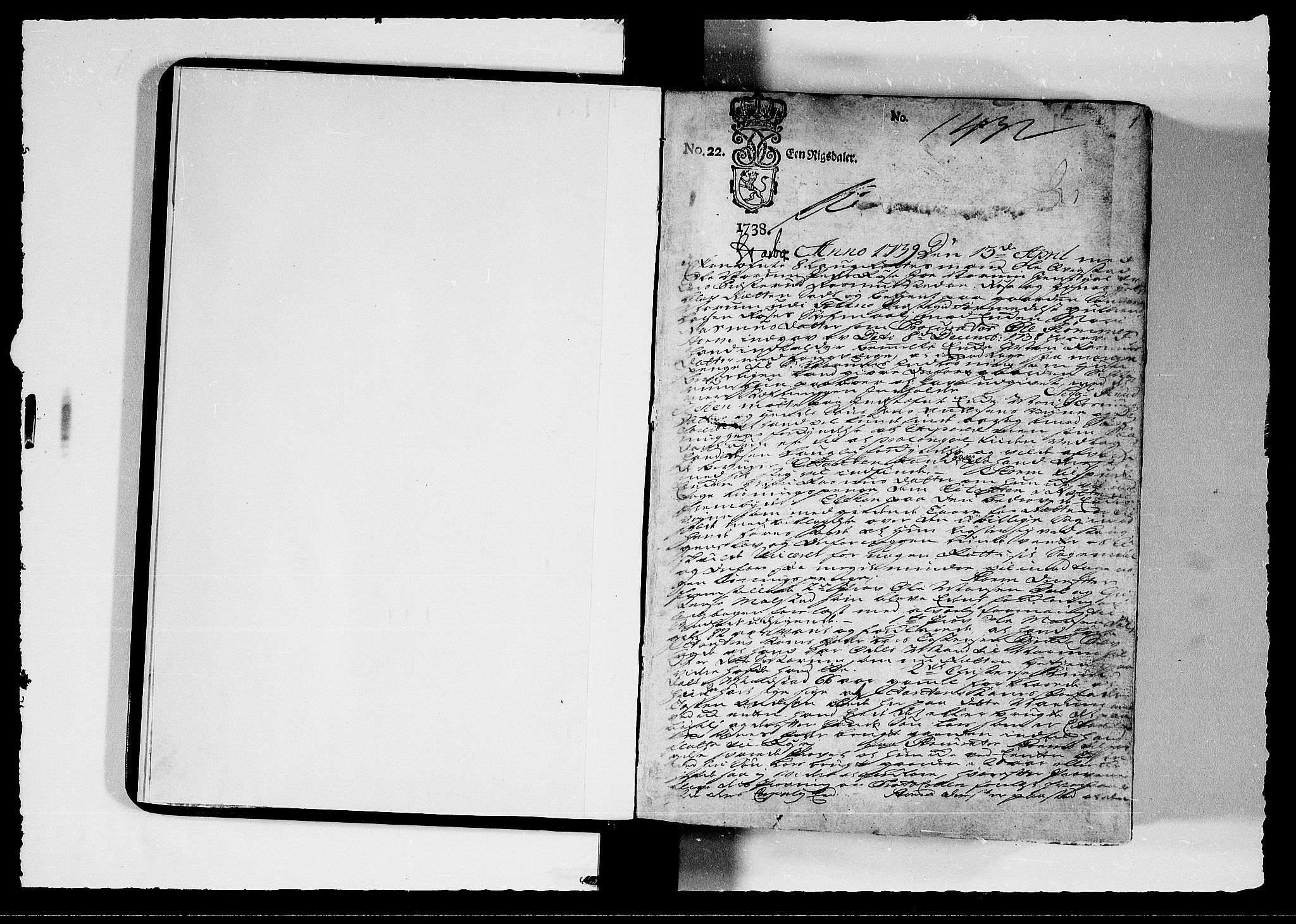 Toten tingrett, SAH/TING-006/G/Gb/Gba/L0033: Tingbok, 1739-1742, p. 0b-1a