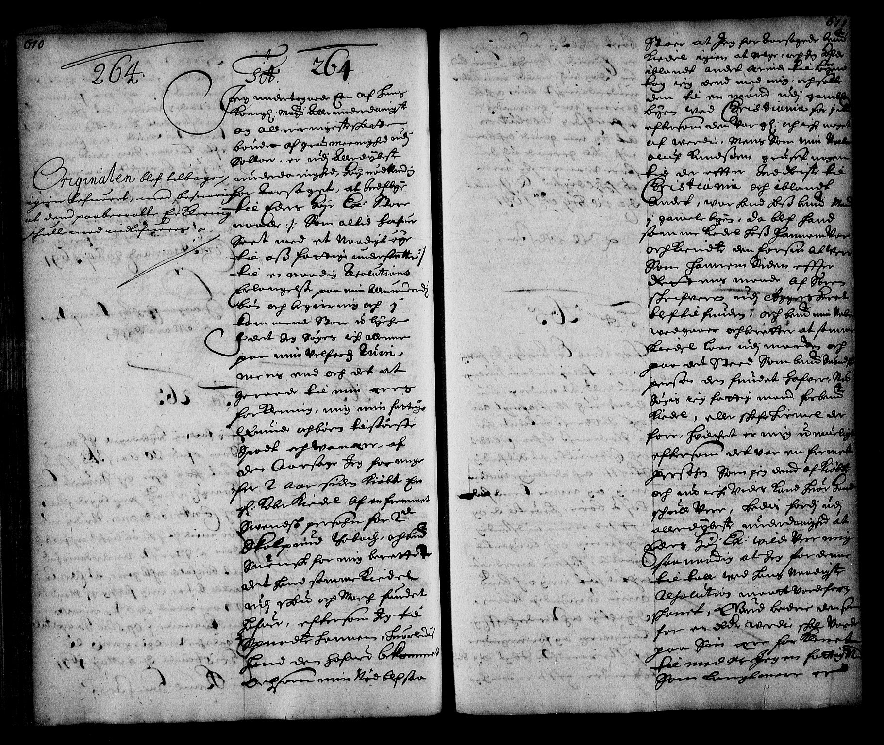 Stattholderembetet 1572-1771, AV/RA-EA-2870/Ae/L0008: Supplikasjons- og resolusjonsprotokoll, 1691, p. 610-611