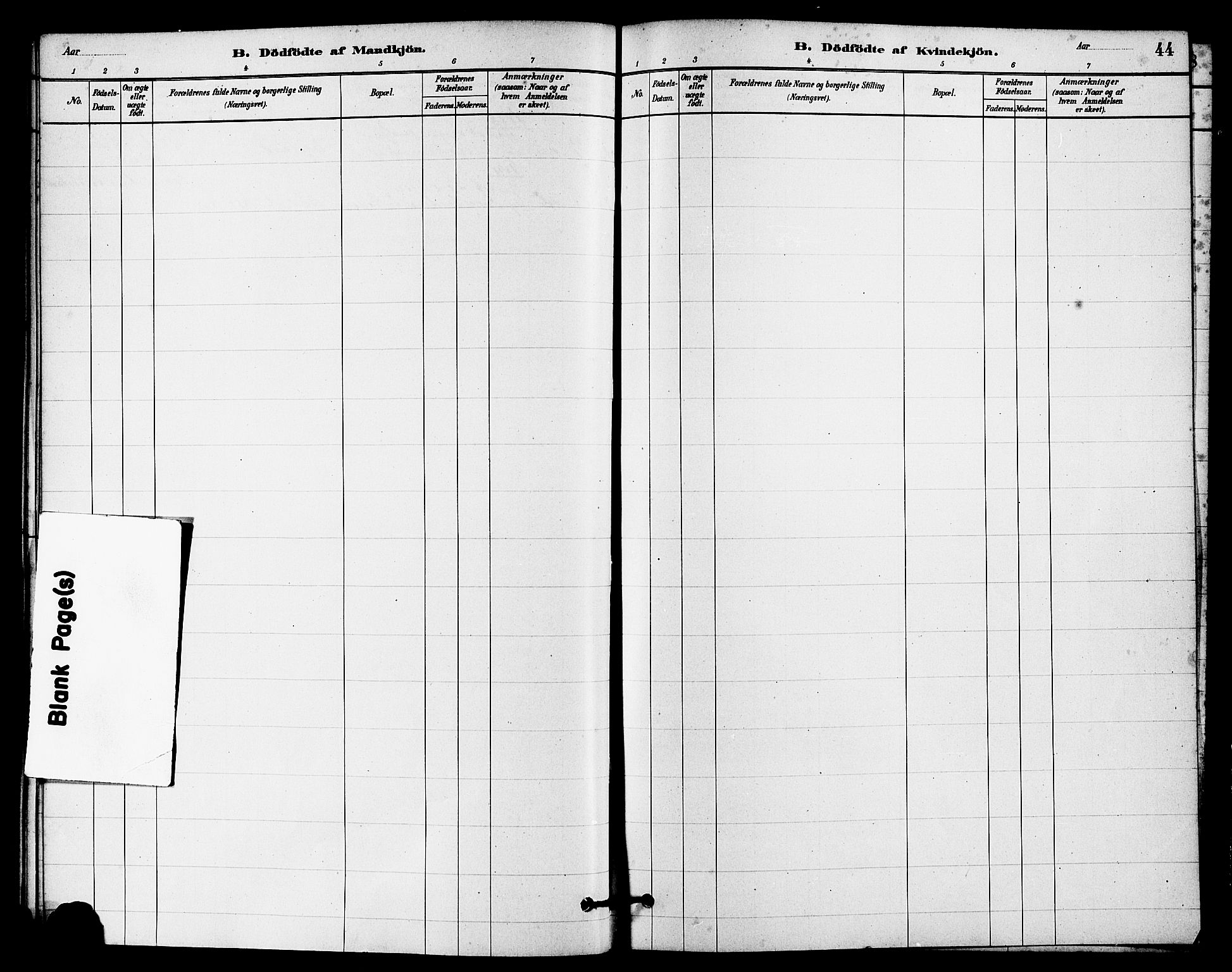 Eigersund sokneprestkontor, AV/SAST-A-101807/S08/L0016: Parish register (official) no. A 16, 1879-1893, p. 44