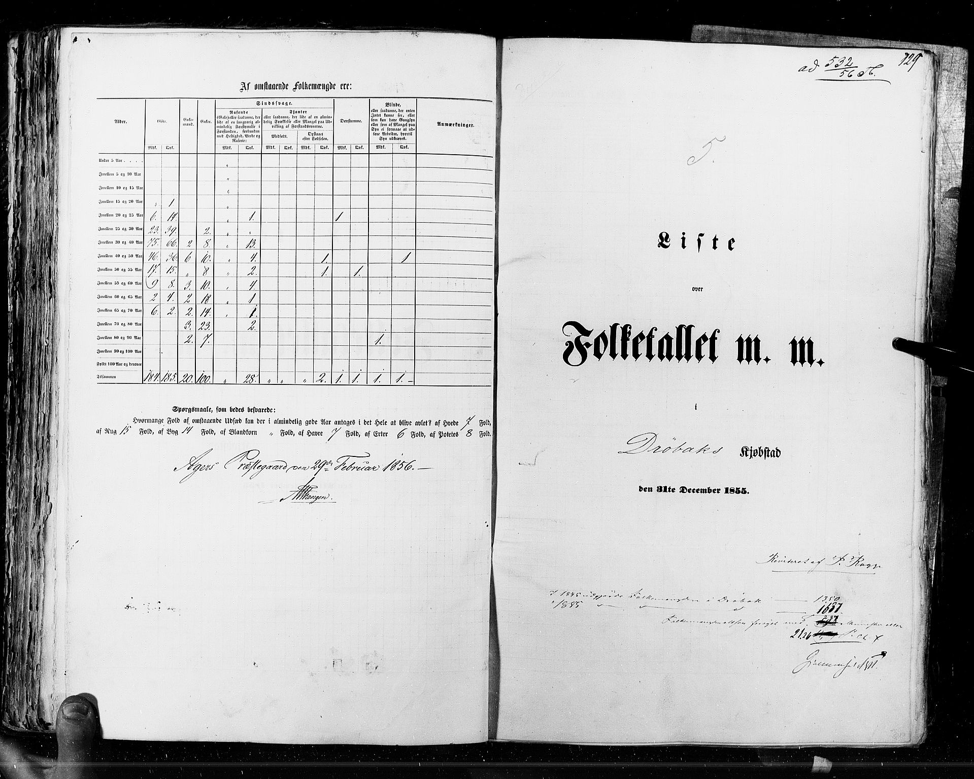 RA, Census 1855, vol. 7: Fredrikshald-Kragerø, 1855, p. 129