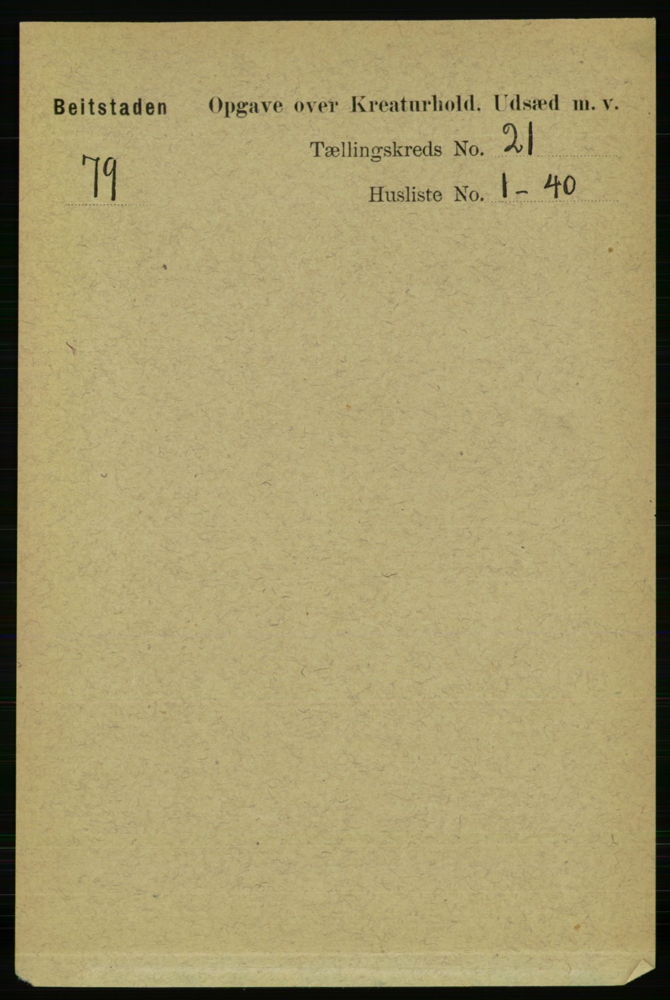 RA, 1891 census for 1727 Beitstad, 1891, p. 7000