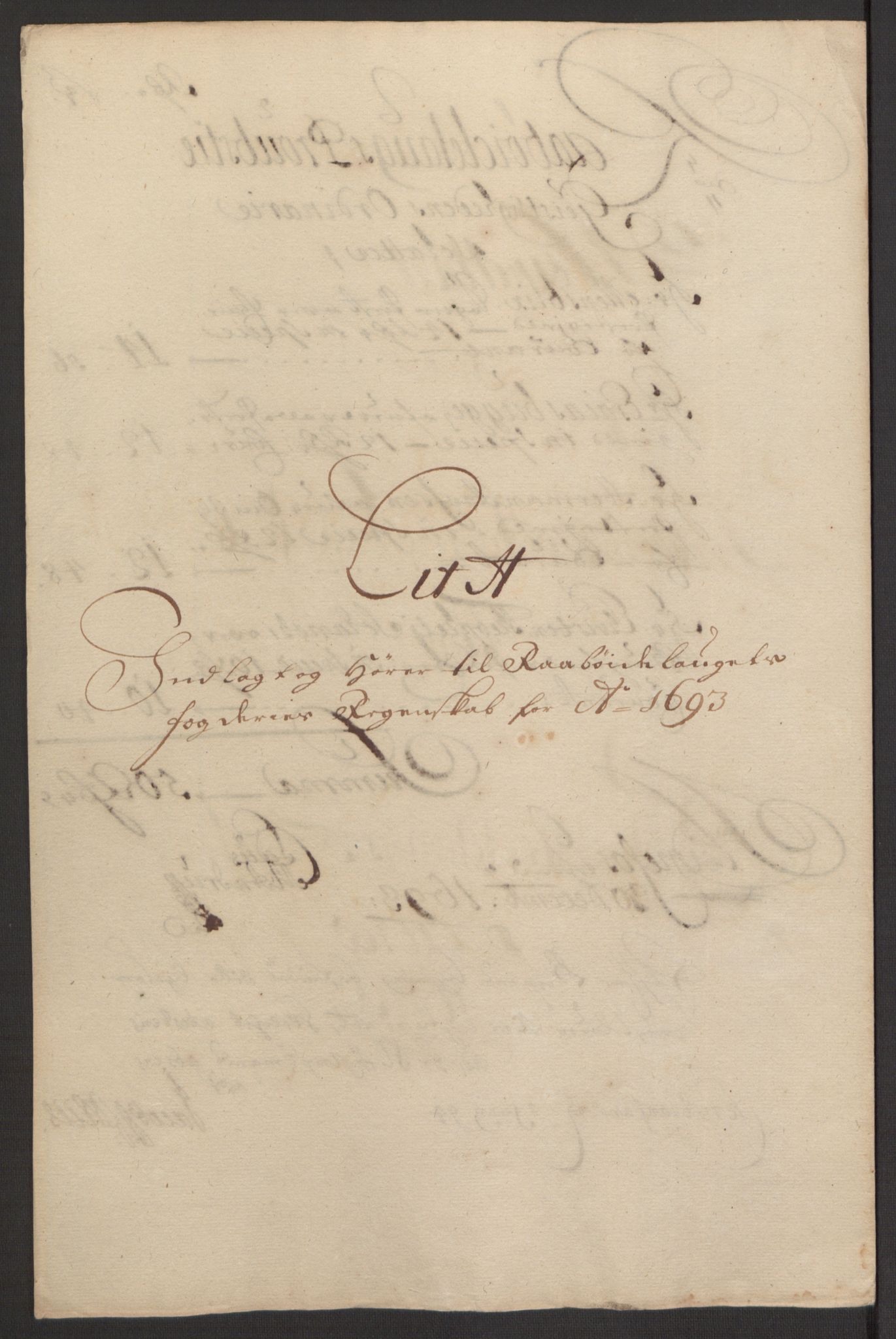 Rentekammeret inntil 1814, Reviderte regnskaper, Fogderegnskap, AV/RA-EA-4092/R40/L2444: Fogderegnskap Råbyggelag, 1693-1696, p. 48