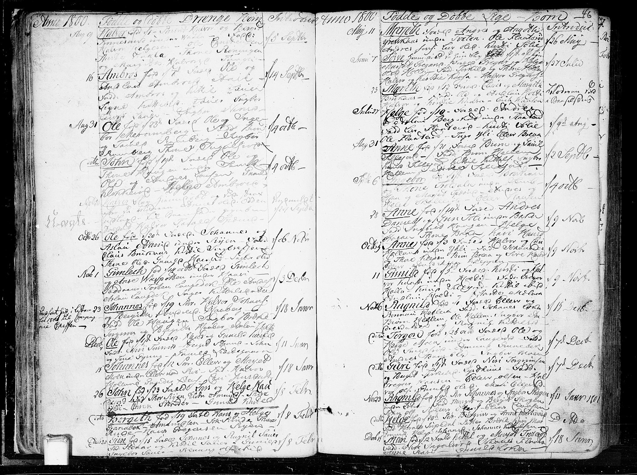 Heddal kirkebøker, SAKO/A-268/F/Fa/L0004: Parish register (official) no. I 4, 1784-1814, p. 46