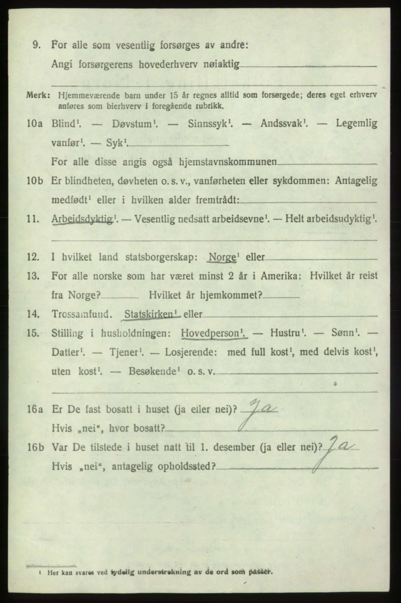 SAB, 1920 census for Moster, 1920, p. 470