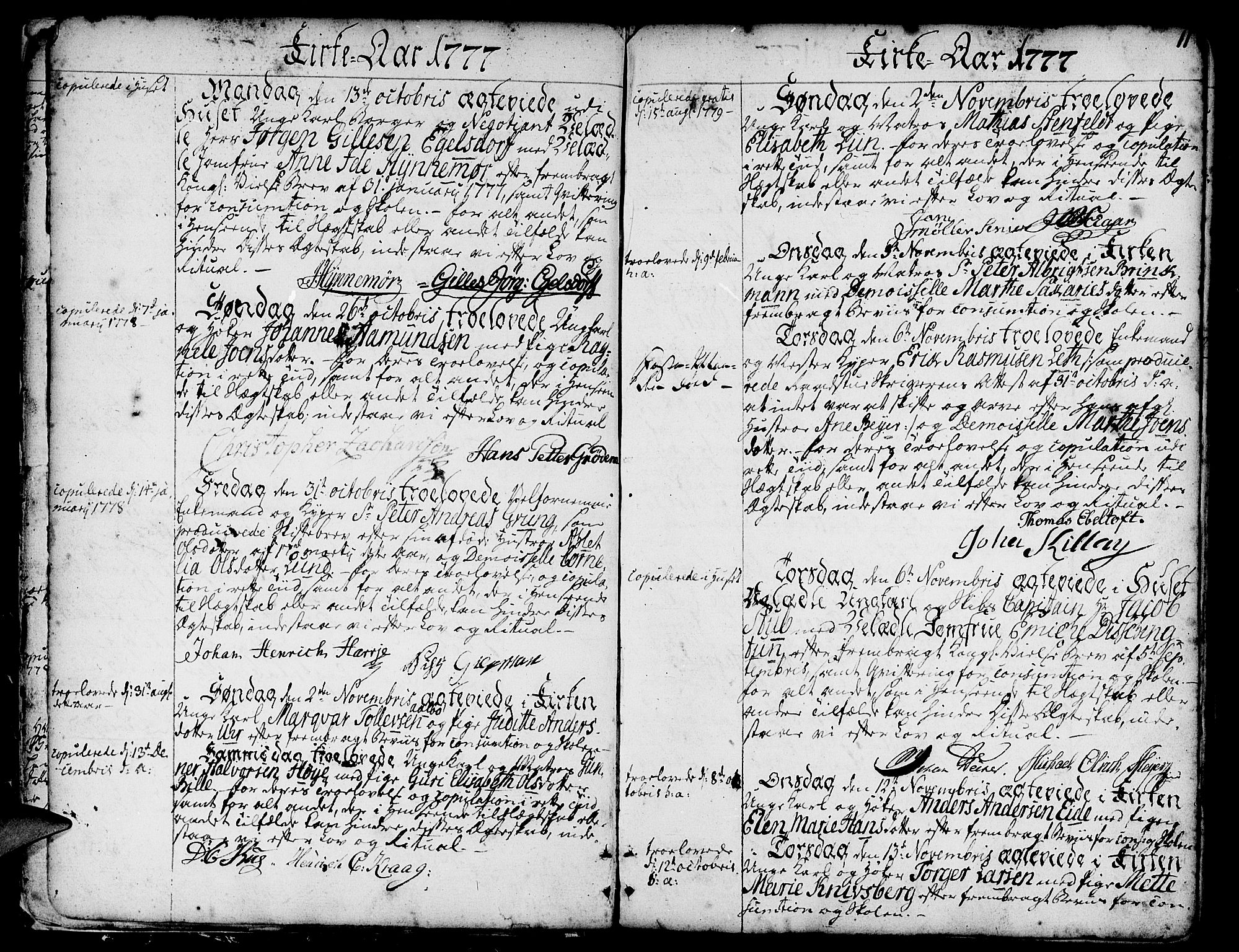 Nykirken Sokneprestembete, SAB/A-77101/H/Haa/L0008: Parish register (official) no. A 8, 1776-1814, p. 11