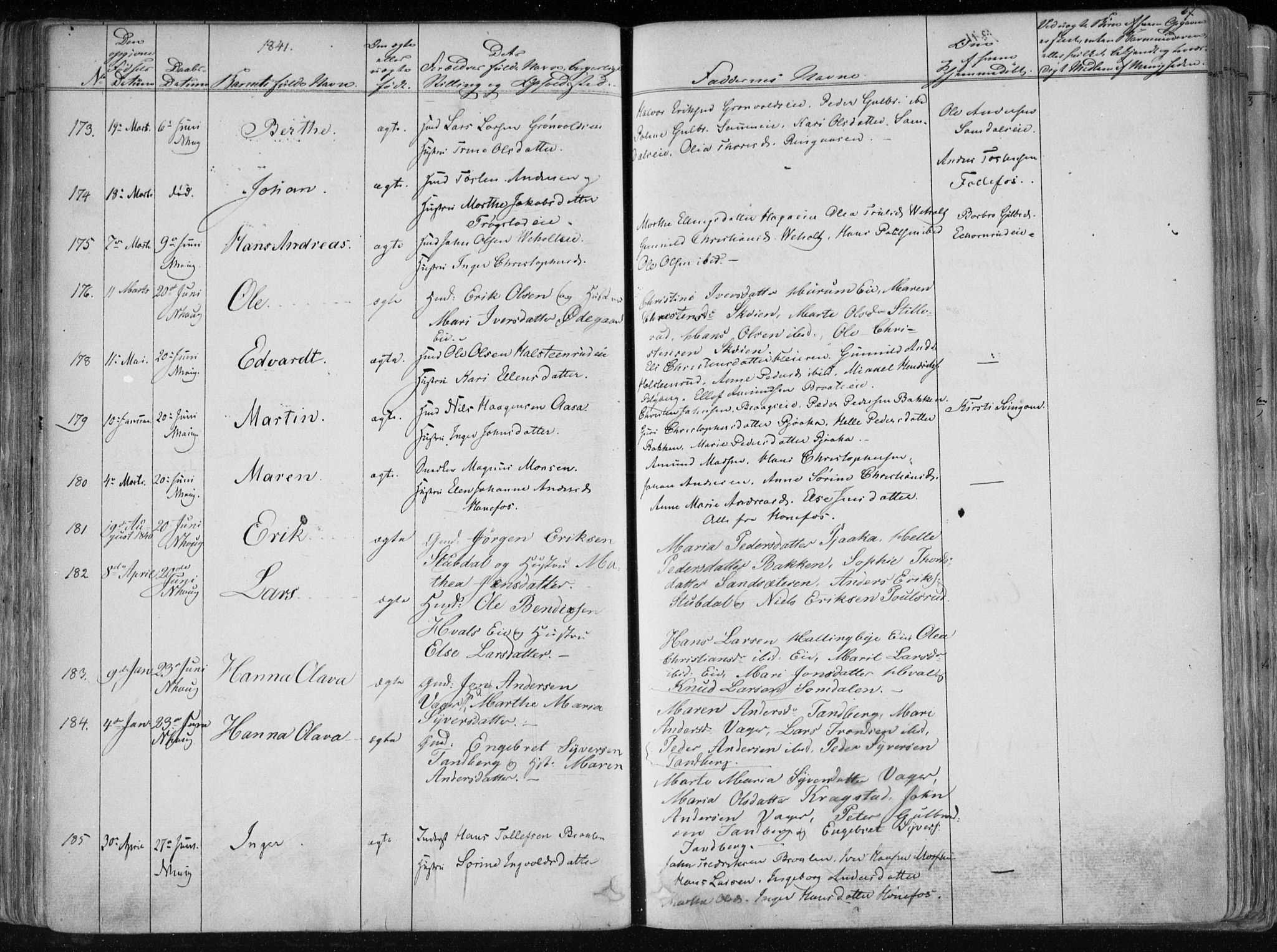 Norderhov kirkebøker, AV/SAKO-A-237/F/Fa/L0010: Parish register (official) no. 10, 1837-1847, p. 67