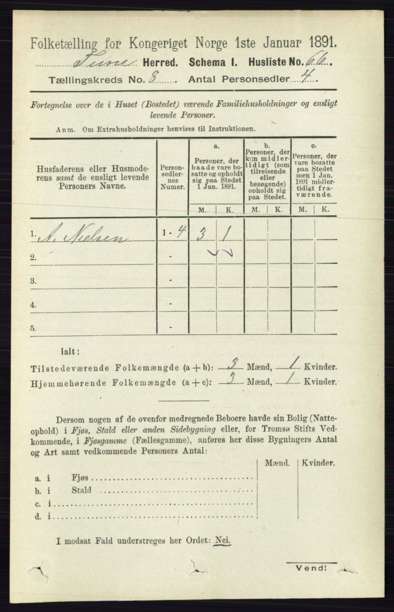 RA, 1891 census for 0130 Tune, 1891, p. 5770