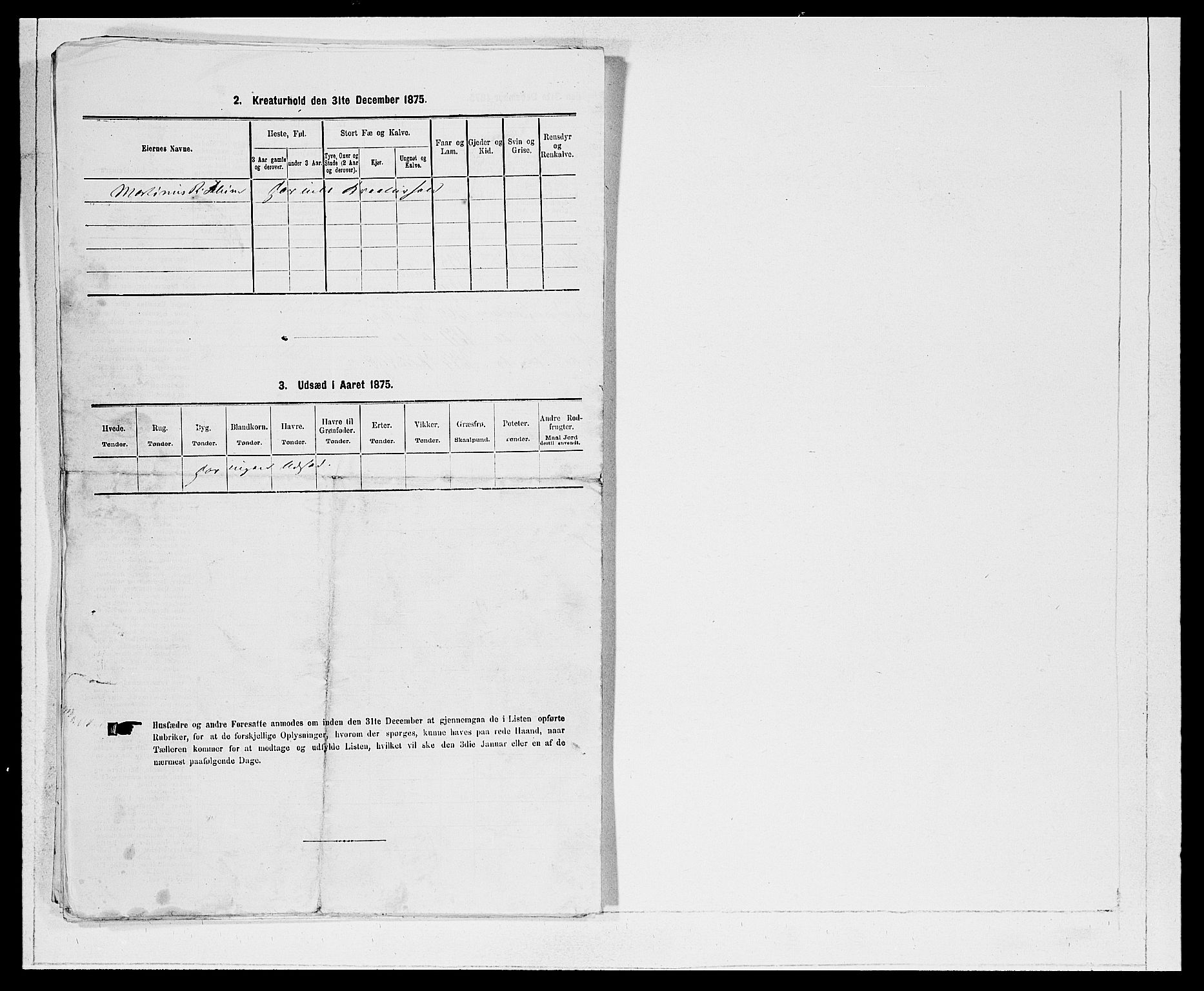 SAB, 1875 Census for 1445P Gloppen, 1875, p. 949