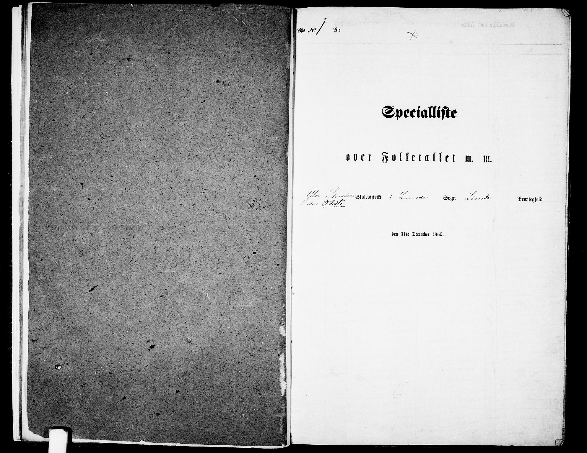 RA, 1865 census for Lund, 1865, p. 12