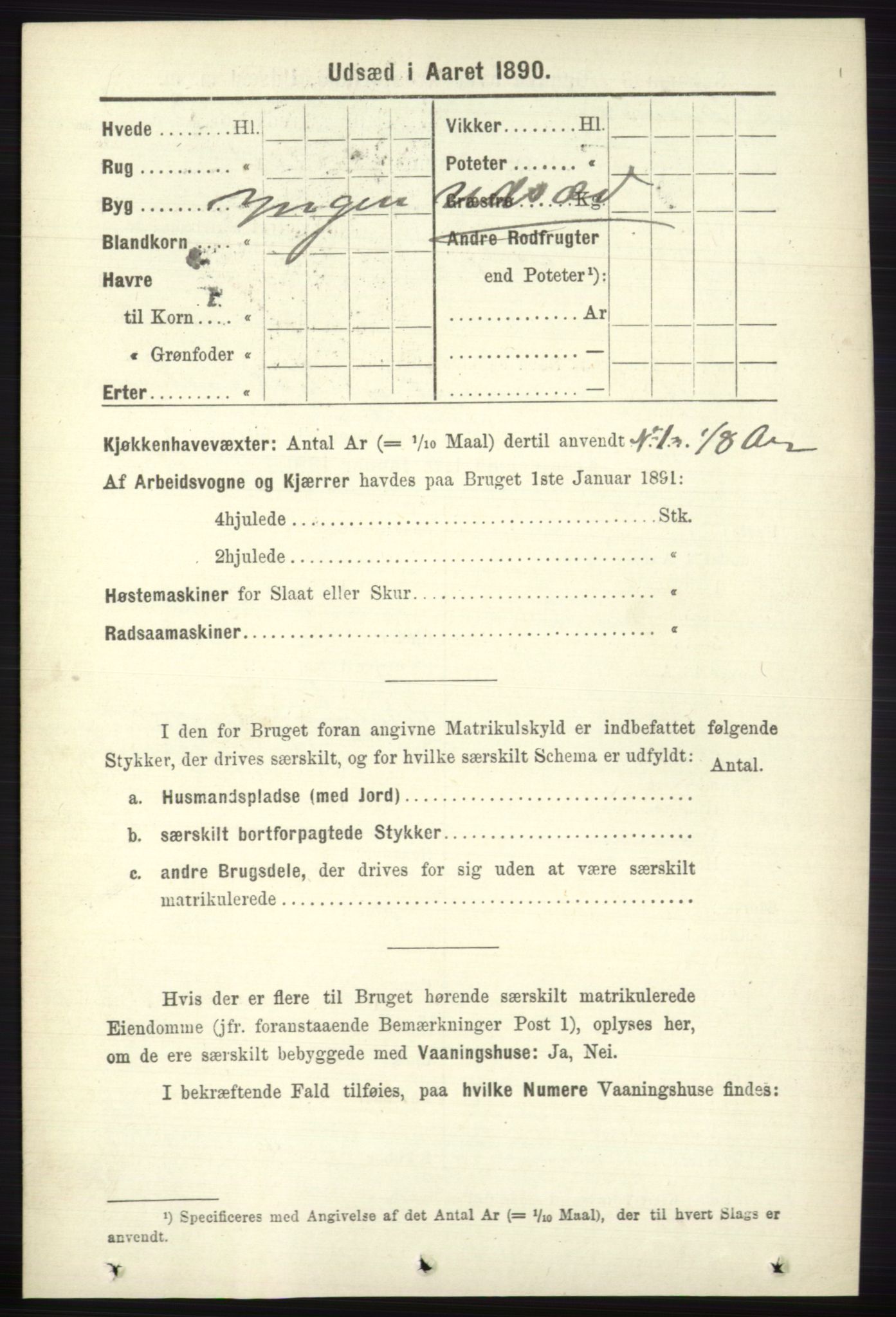 RA, 1891 census for 0712 Skoger, 1891, p. 4634