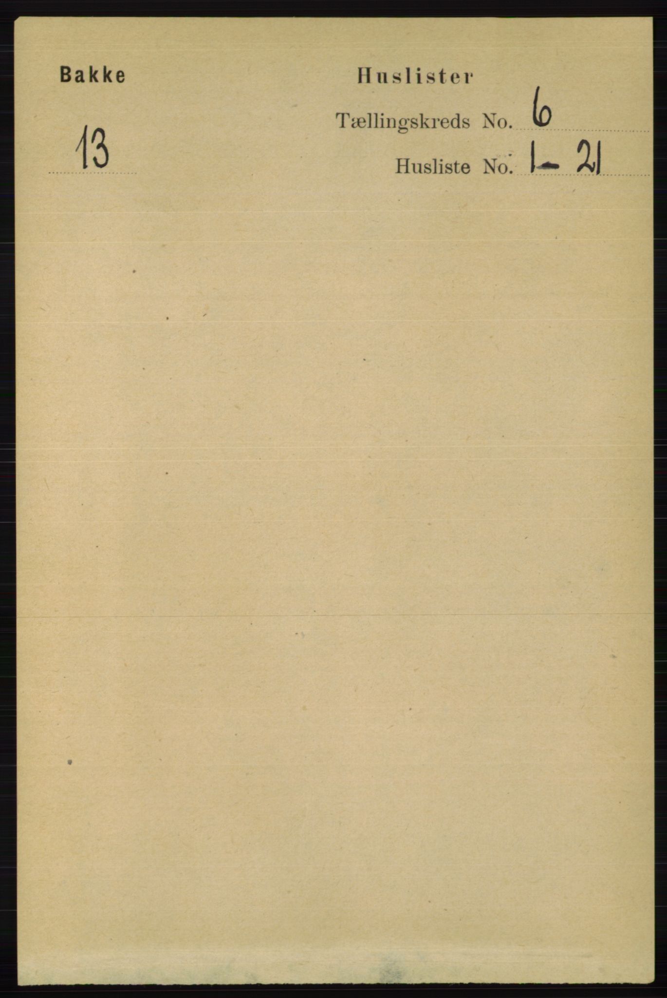 RA, 1891 census for 1045 Bakke, 1891, p. 1148