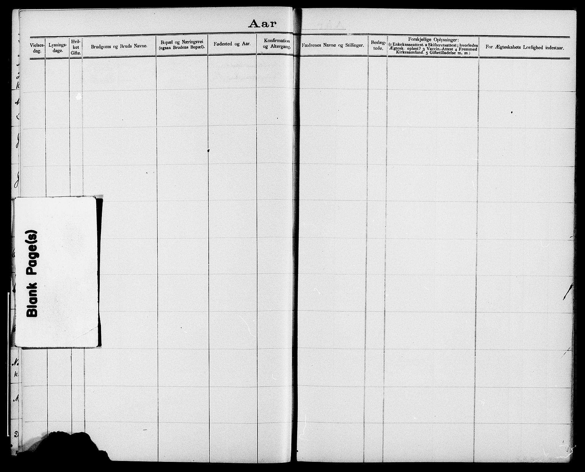 Gjerstad sokneprestkontor, AV/SAK-1111-0014/J/Jd/L0010: Banns register no. A VI 44, 1891-1893