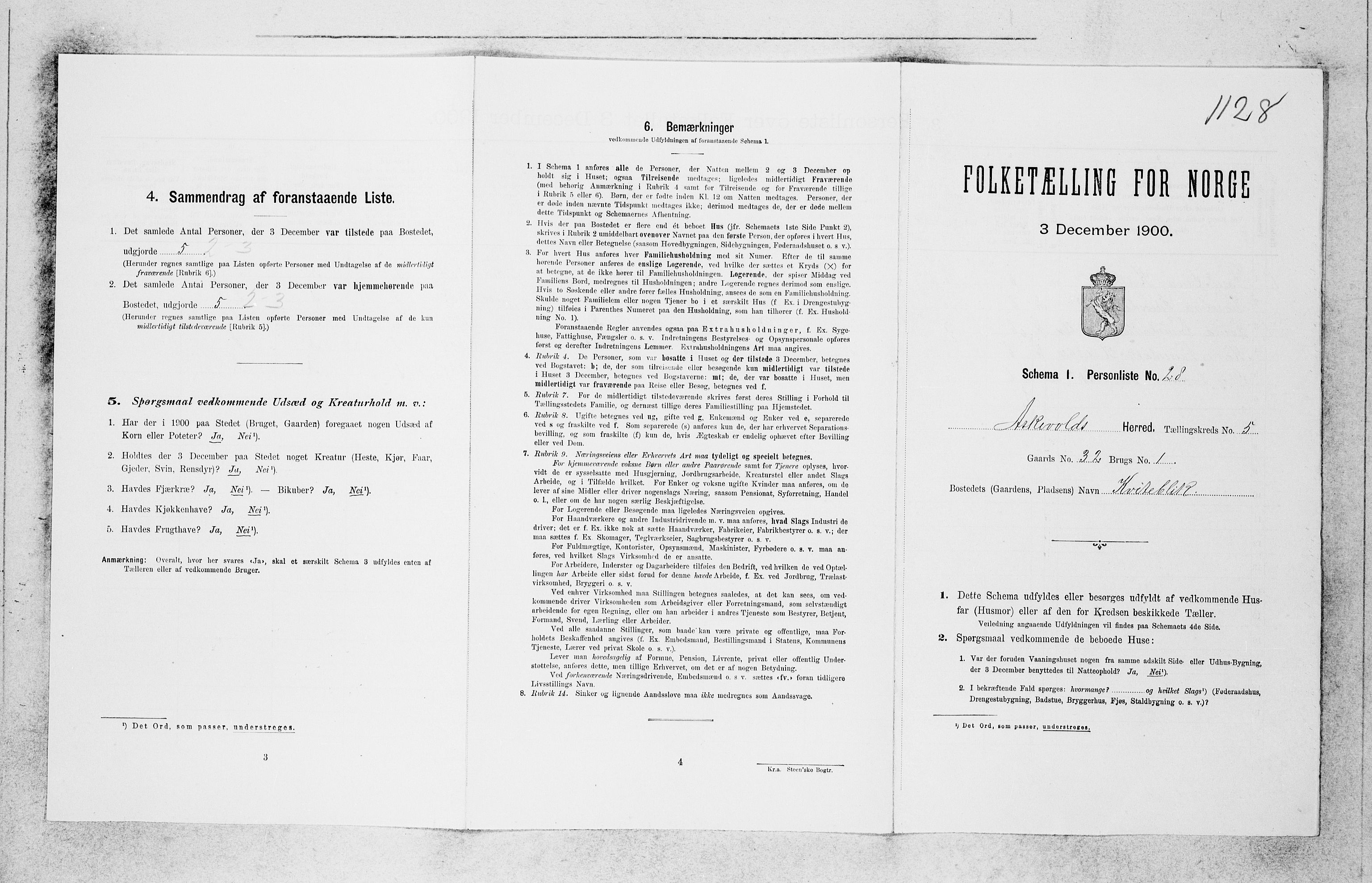 SAB, 1900 census for Askvoll, 1900, p. 417