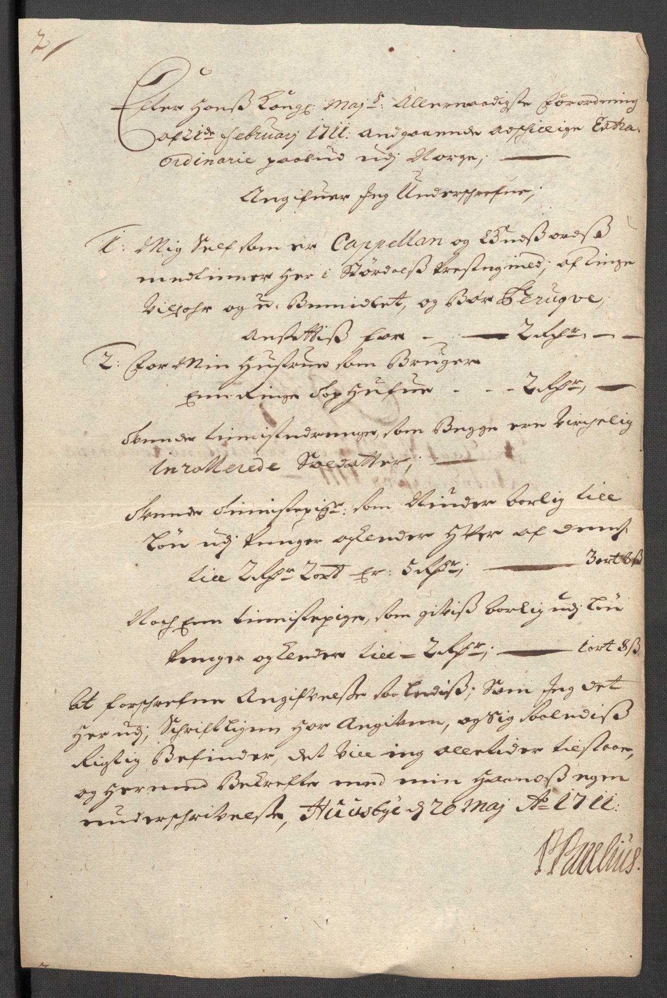 Rentekammeret inntil 1814, Reviderte regnskaper, Fogderegnskap, AV/RA-EA-4092/R62/L4201: Fogderegnskap Stjørdal og Verdal, 1711, p. 527