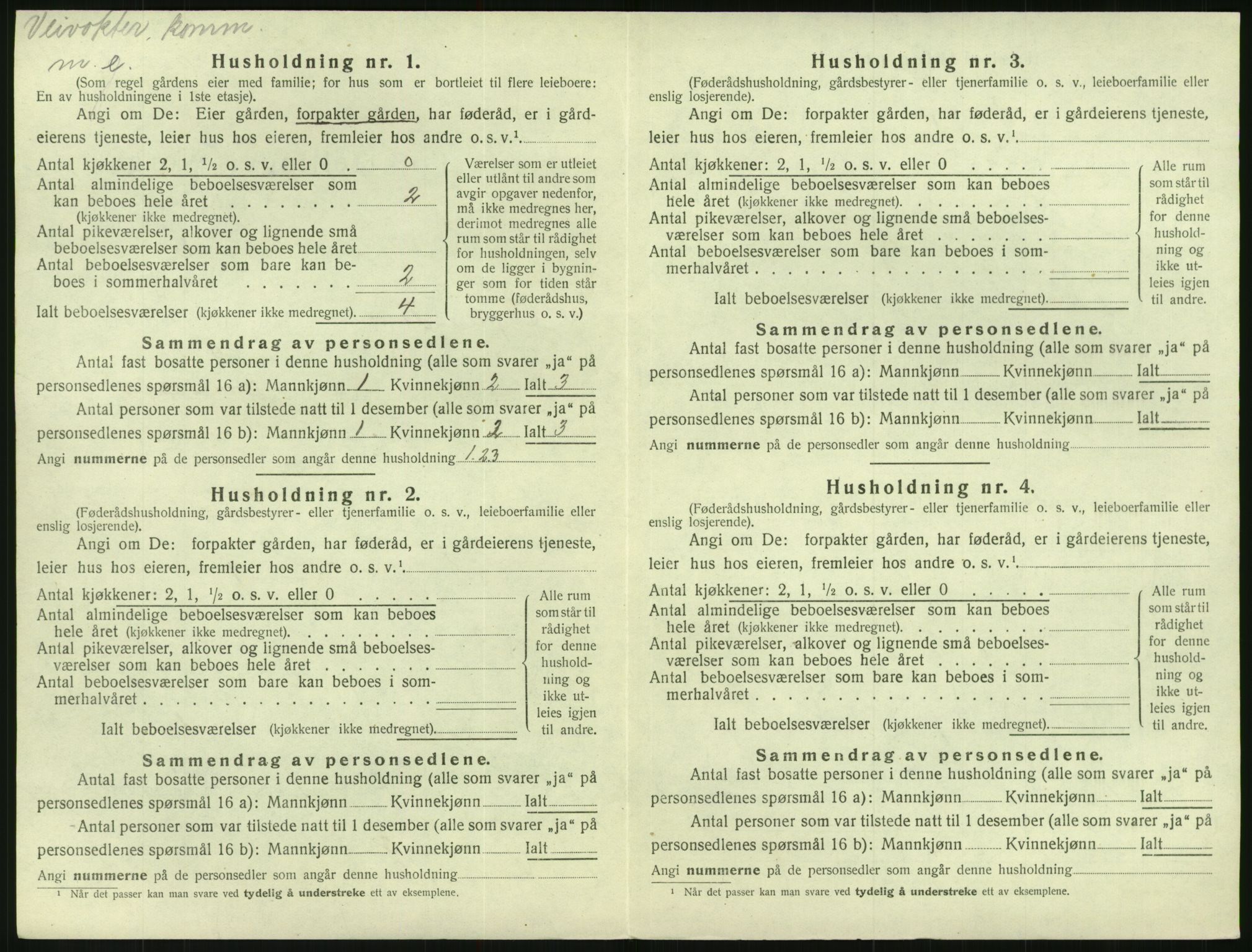 SAK, 1920 census for Mykland, 1920, p. 37