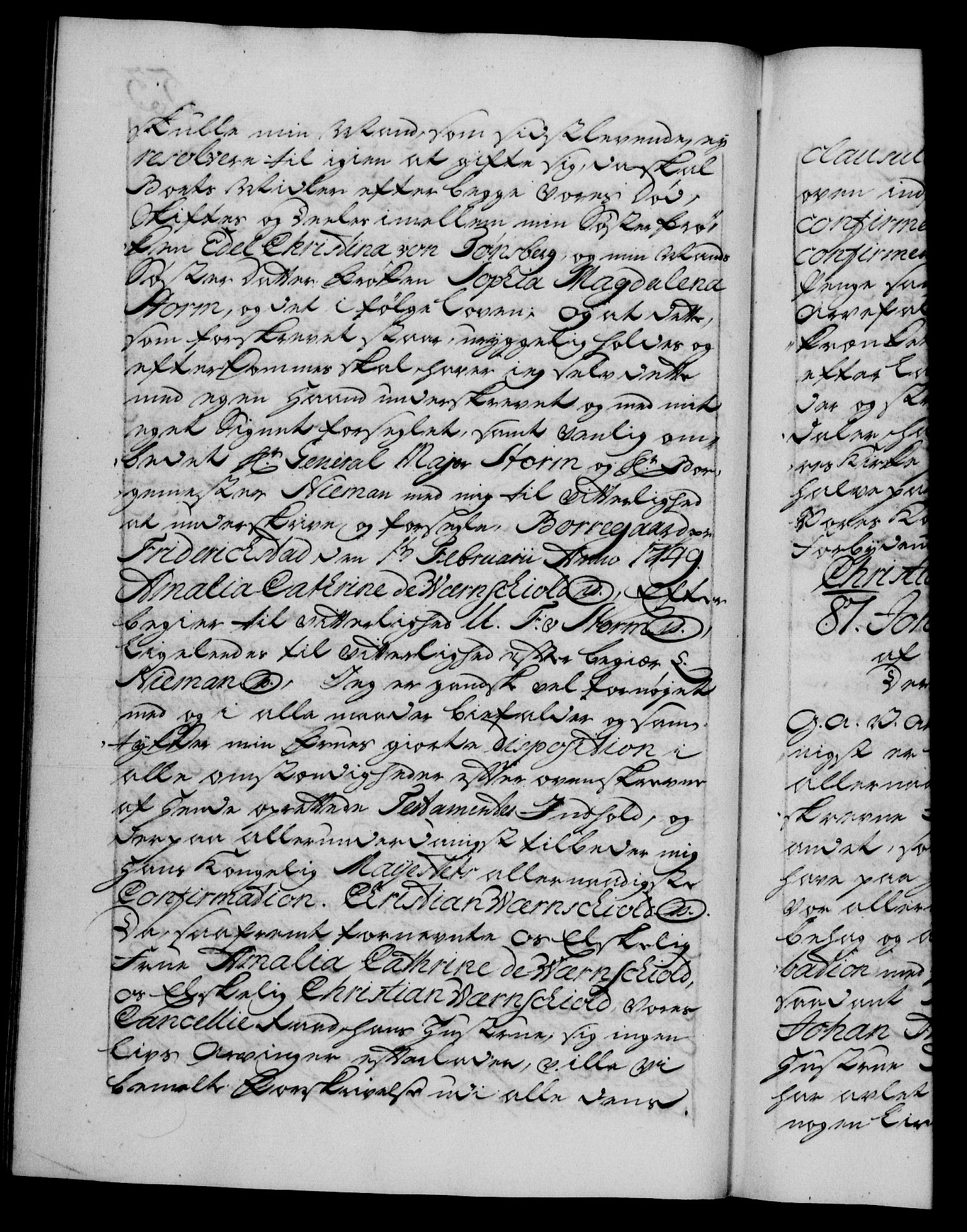 Danske Kanselli 1572-1799, AV/RA-EA-3023/F/Fc/Fca/Fcaa/L0036: Norske registre, 1749-1750, p. 53b