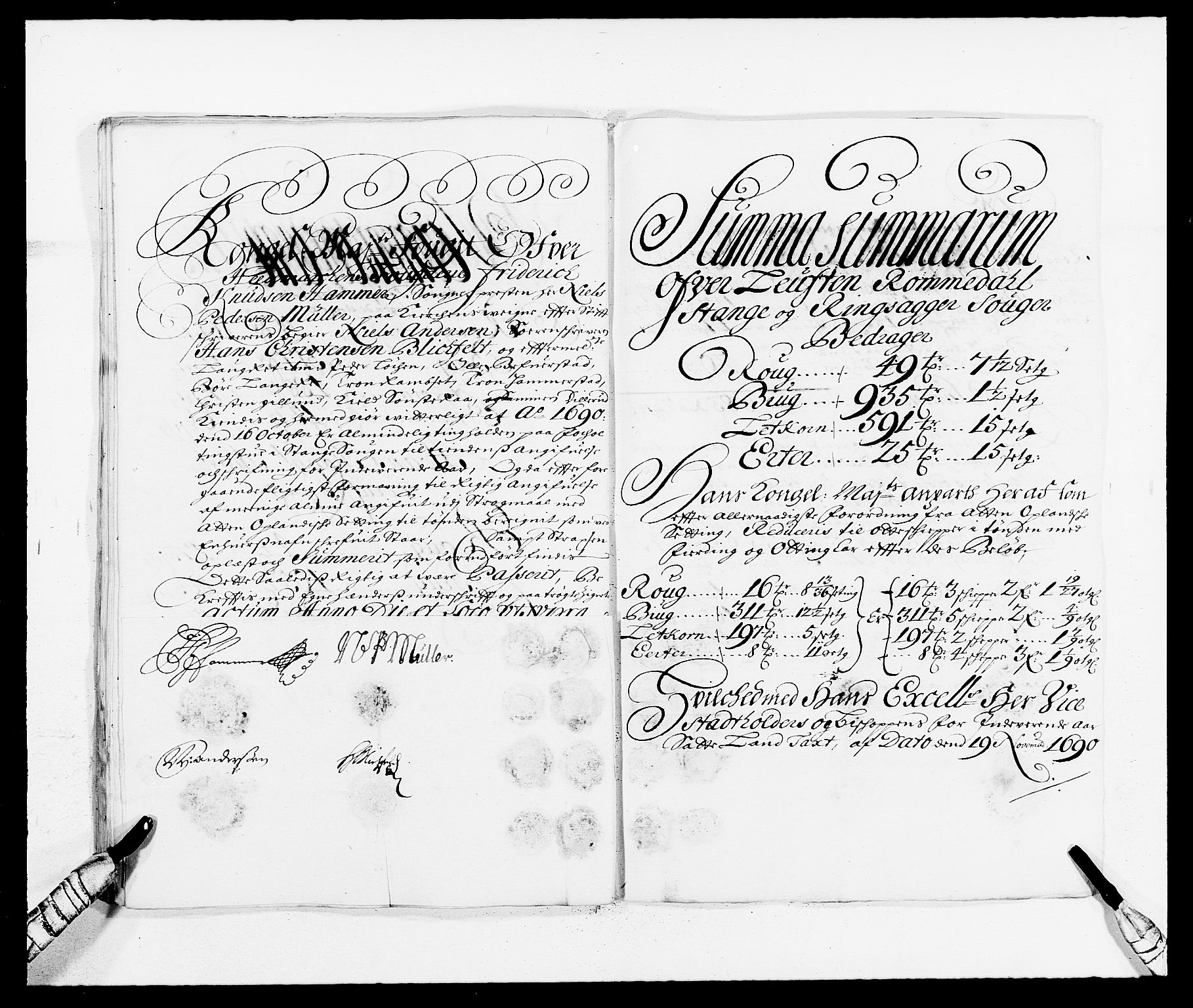 Rentekammeret inntil 1814, Reviderte regnskaper, Fogderegnskap, AV/RA-EA-4092/R16/L1030: Fogderegnskap Hedmark, 1689-1691, p. 244