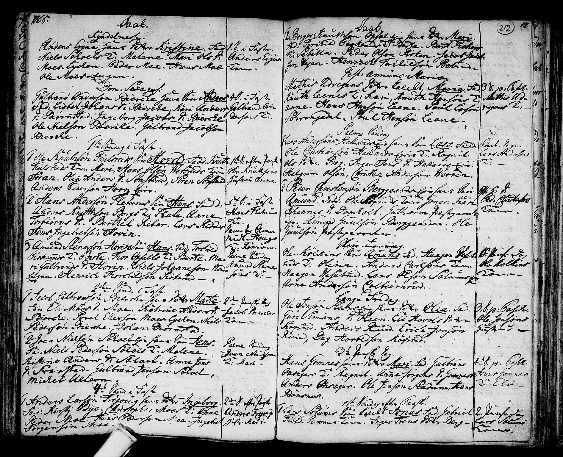 Hole kirkebøker, SAKO/A-228/F/Fa/L0001: Parish register (official) no. I 1, 1716-1765, p. 212