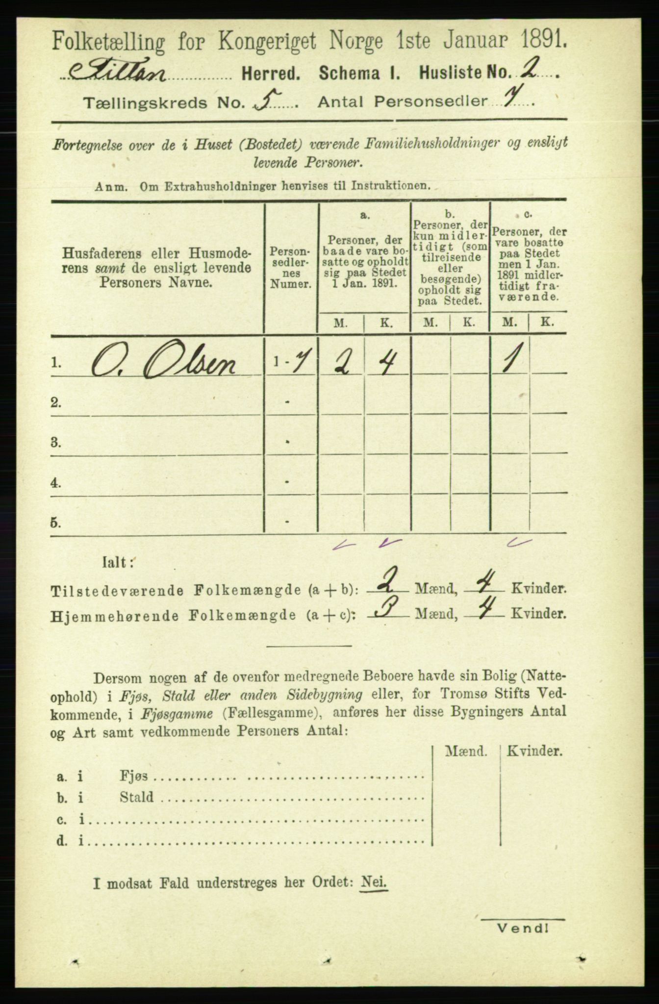 RA, 1891 census for 1616 Fillan, 1891, p. 957