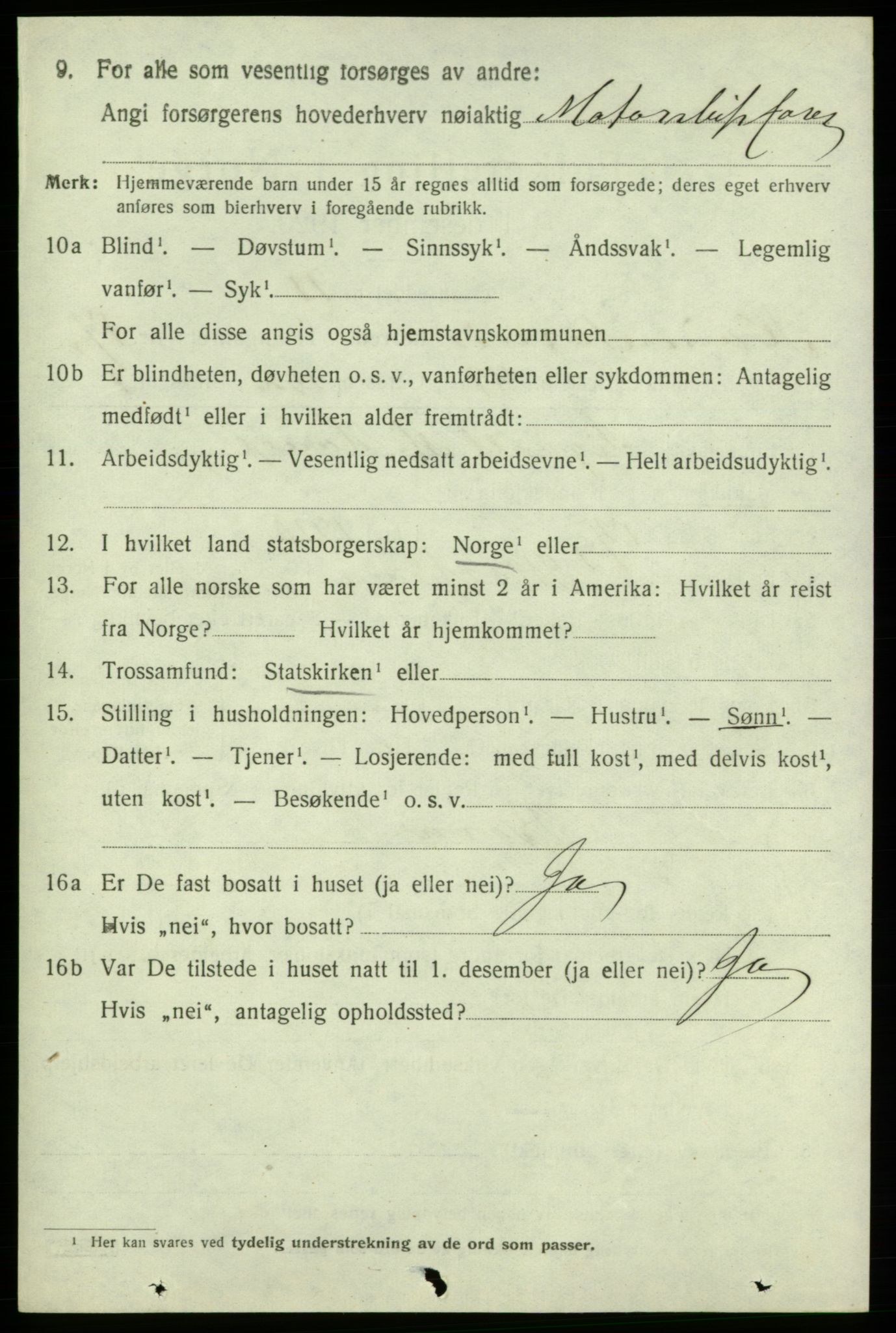 SAB, 1920 census for Kvinnherad, 1920, p. 11589