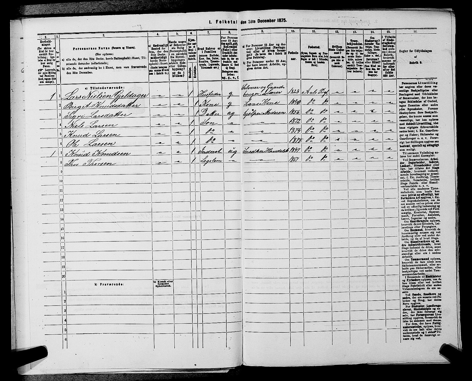 SAKO, 1875 census for 0619P Ål, 1875, p. 798