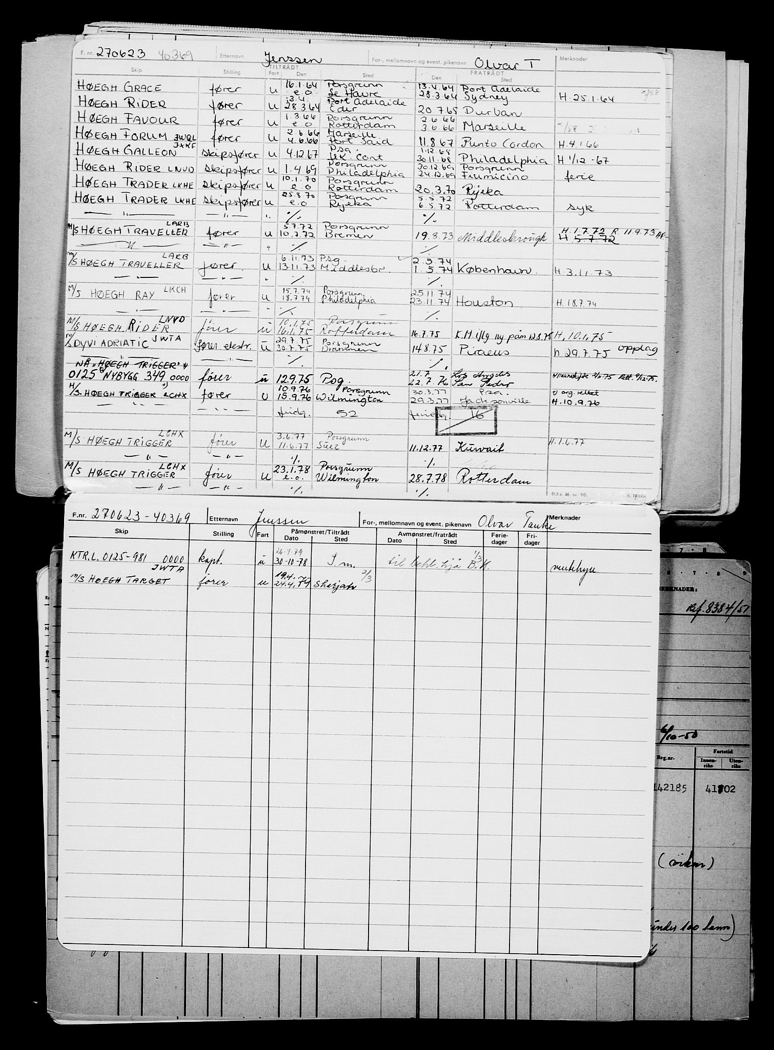 Direktoratet for sjømenn, AV/RA-S-3545/G/Gb/L0220: Hovedkort, 1923, p. 448