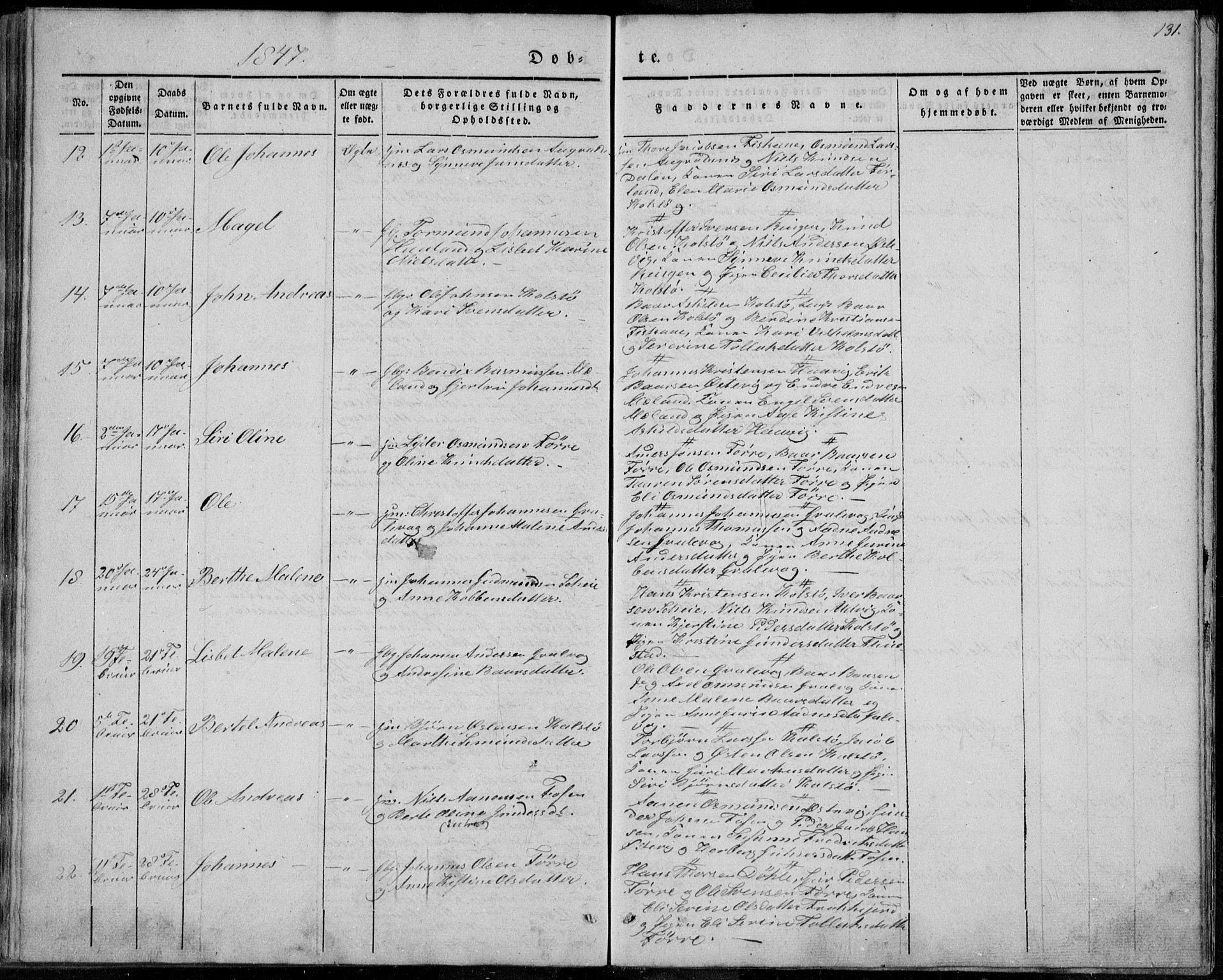 Avaldsnes sokneprestkontor, AV/SAST-A -101851/H/Ha/Haa/L0006: Parish register (official) no. A 6, 1839-1847, p. 131