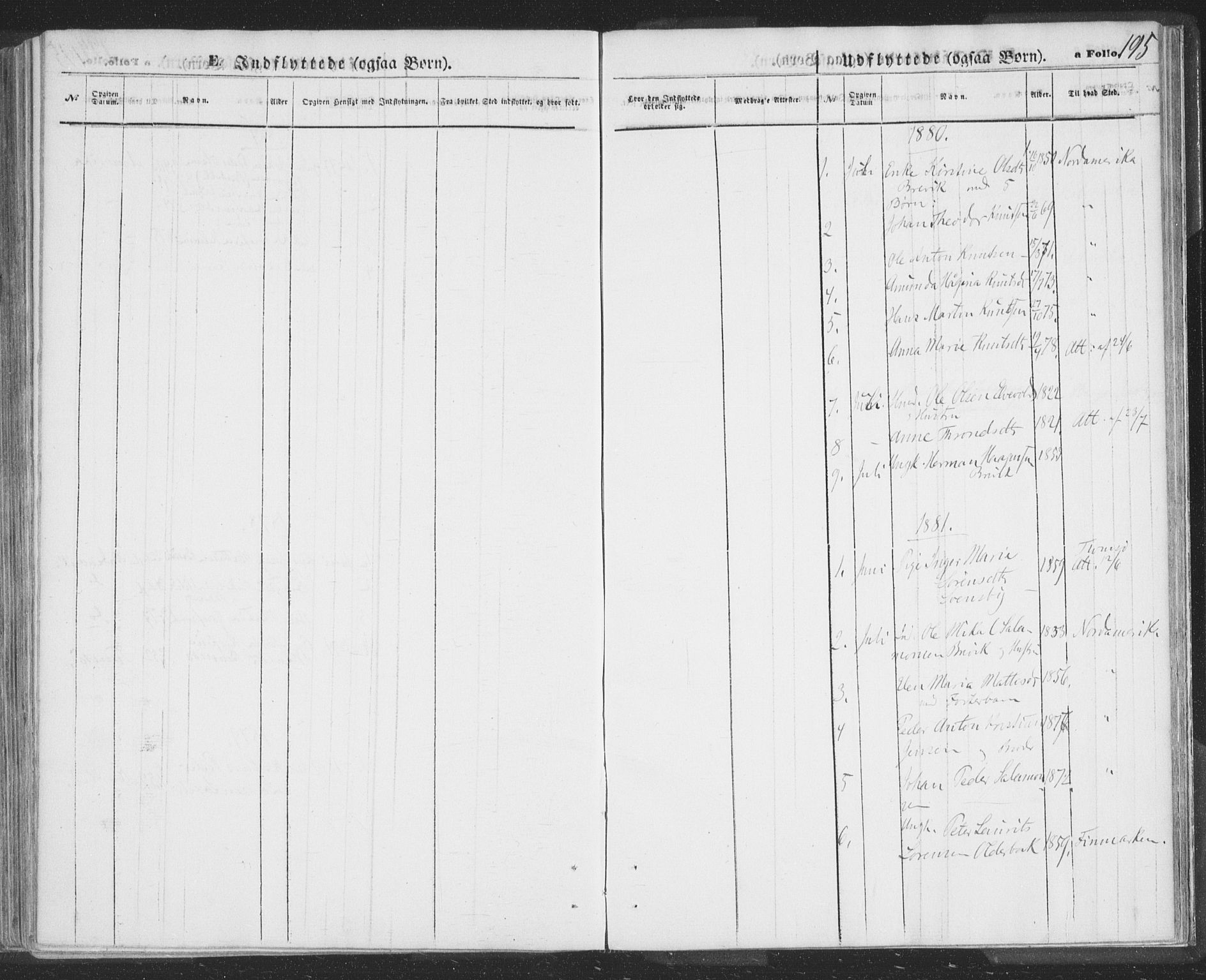 Lyngen sokneprestembete, AV/SATØ-S-1289/H/He/Hea/L0009kirke: Parish register (official) no. 9, 1864-1882, p. 195