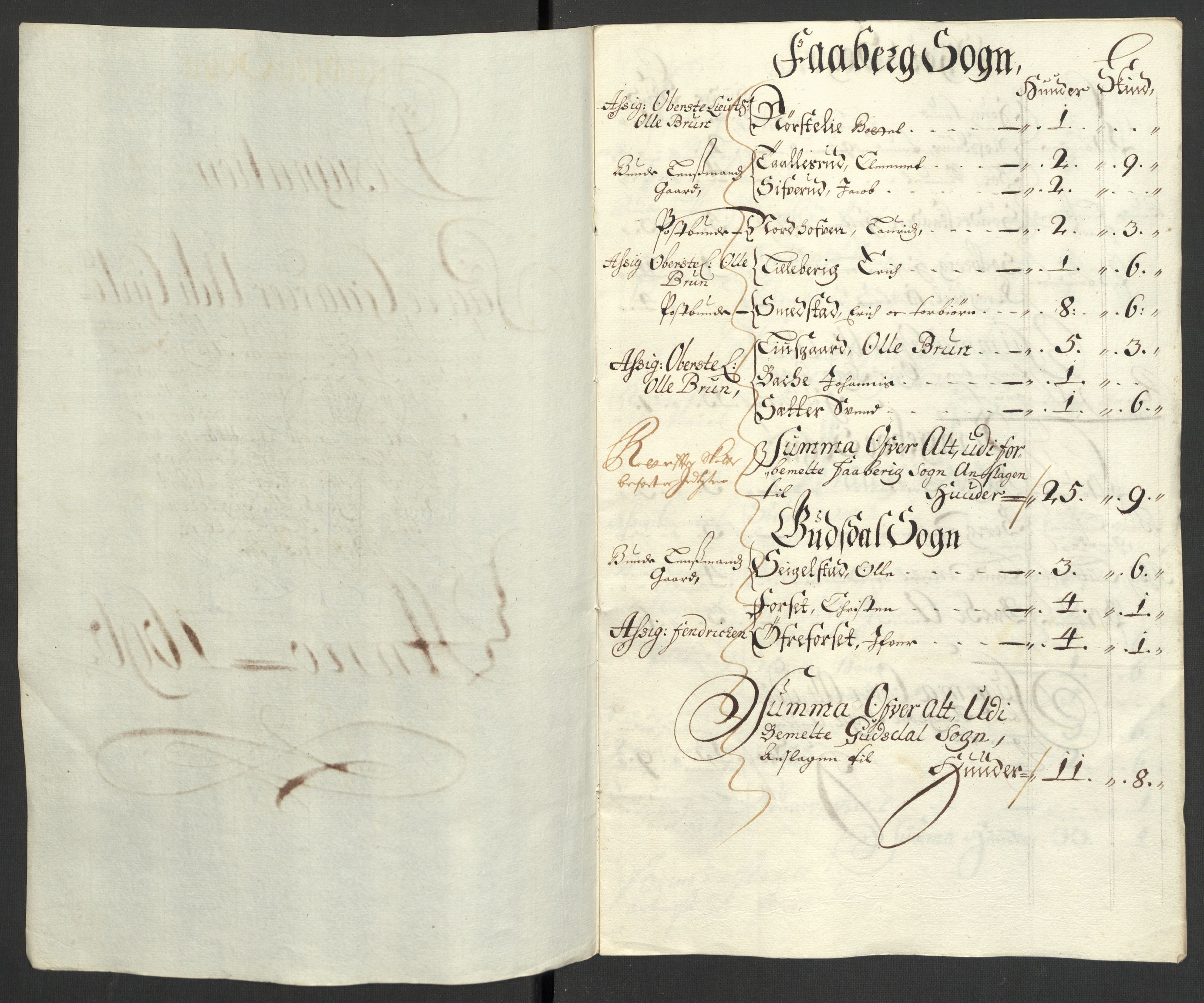 Rentekammeret inntil 1814, Reviderte regnskaper, Fogderegnskap, AV/RA-EA-4092/R17/L1170: Fogderegnskap Gudbrandsdal, 1696-1697, p. 125