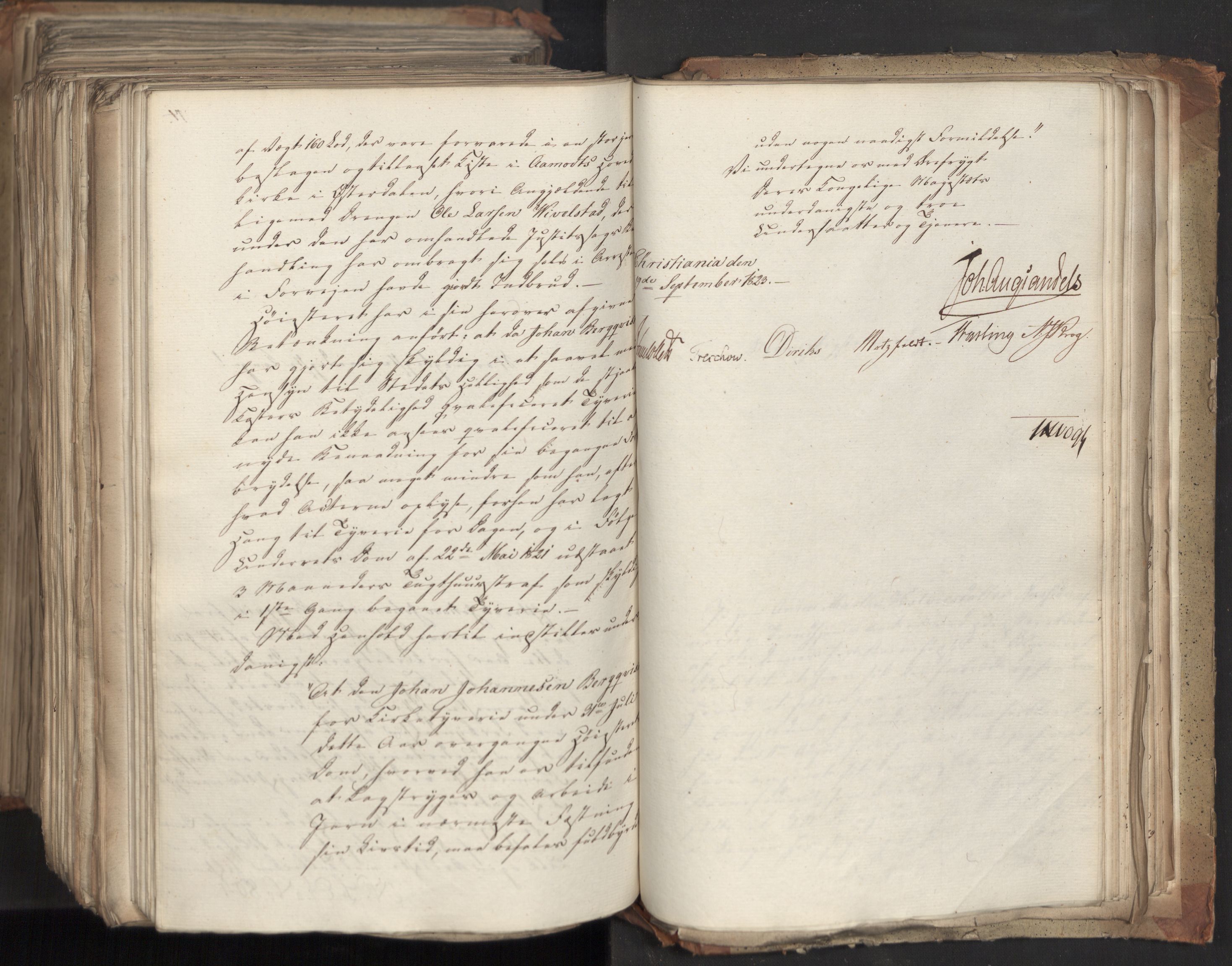 Statsrådsavdelingen i Stockholm, AV/RA-S-1003/D/Da/L0035: Regjeringsinnstillinger nr. 541-840, 1823, p. 722