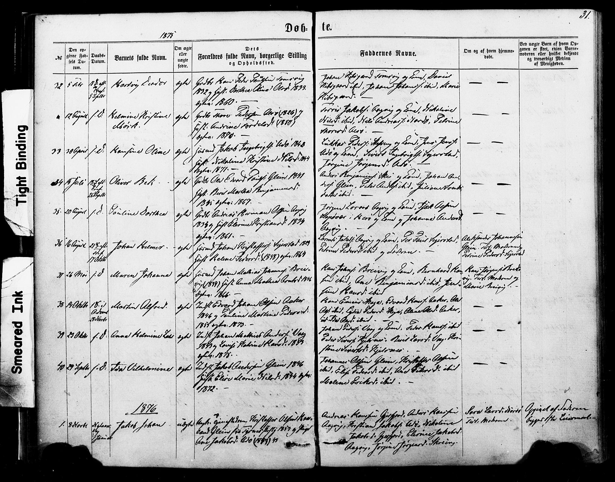 Ministerialprotokoller, klokkerbøker og fødselsregistre - Nordland, SAT/A-1459/835/L0524: Parish register (official) no. 835A02, 1865-1880, p. 31