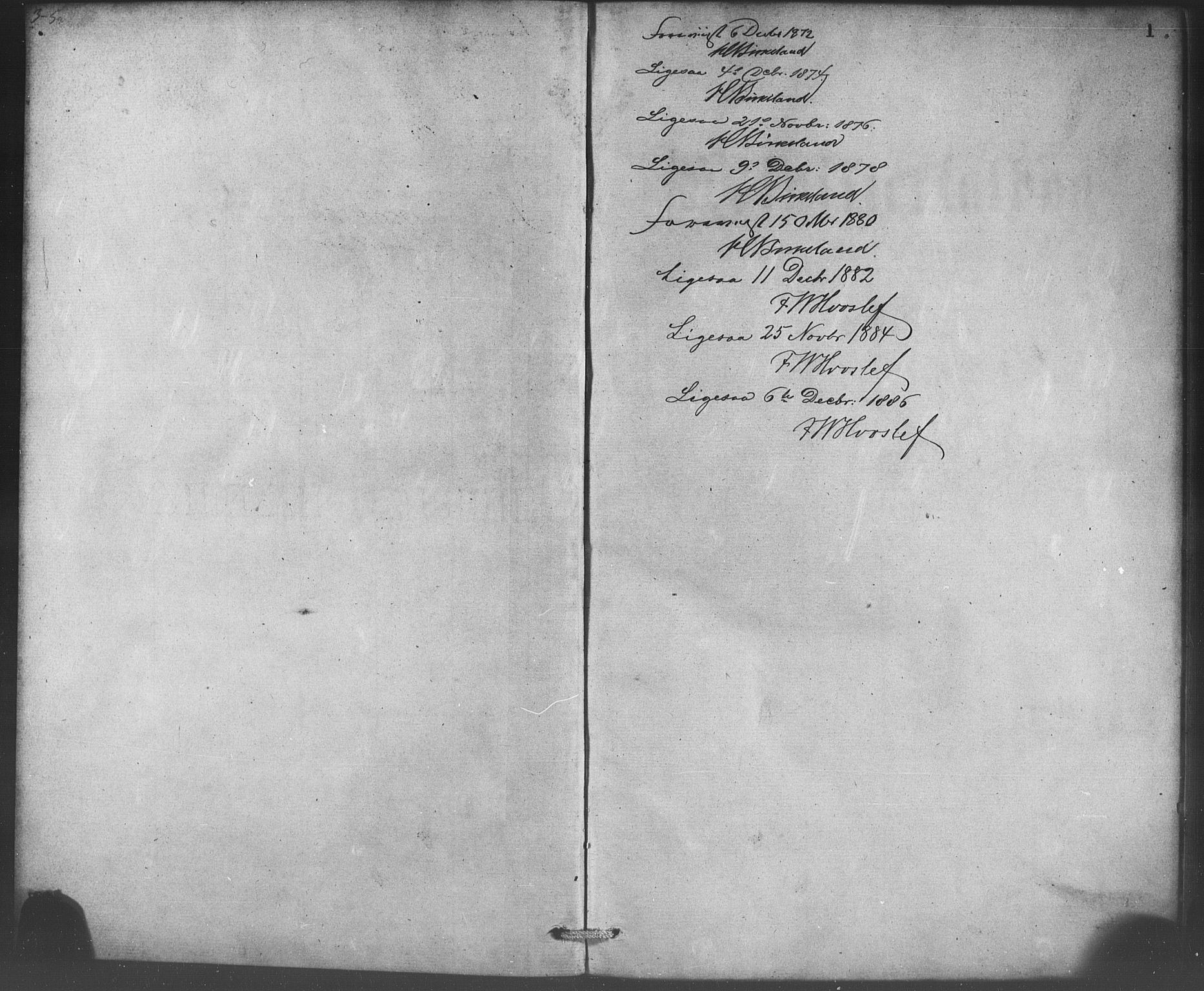 Korskirken sokneprestembete, SAB/A-76101/H/Haa/L0070: Curate's parish register no. A 5, 1869-1885, p. 1