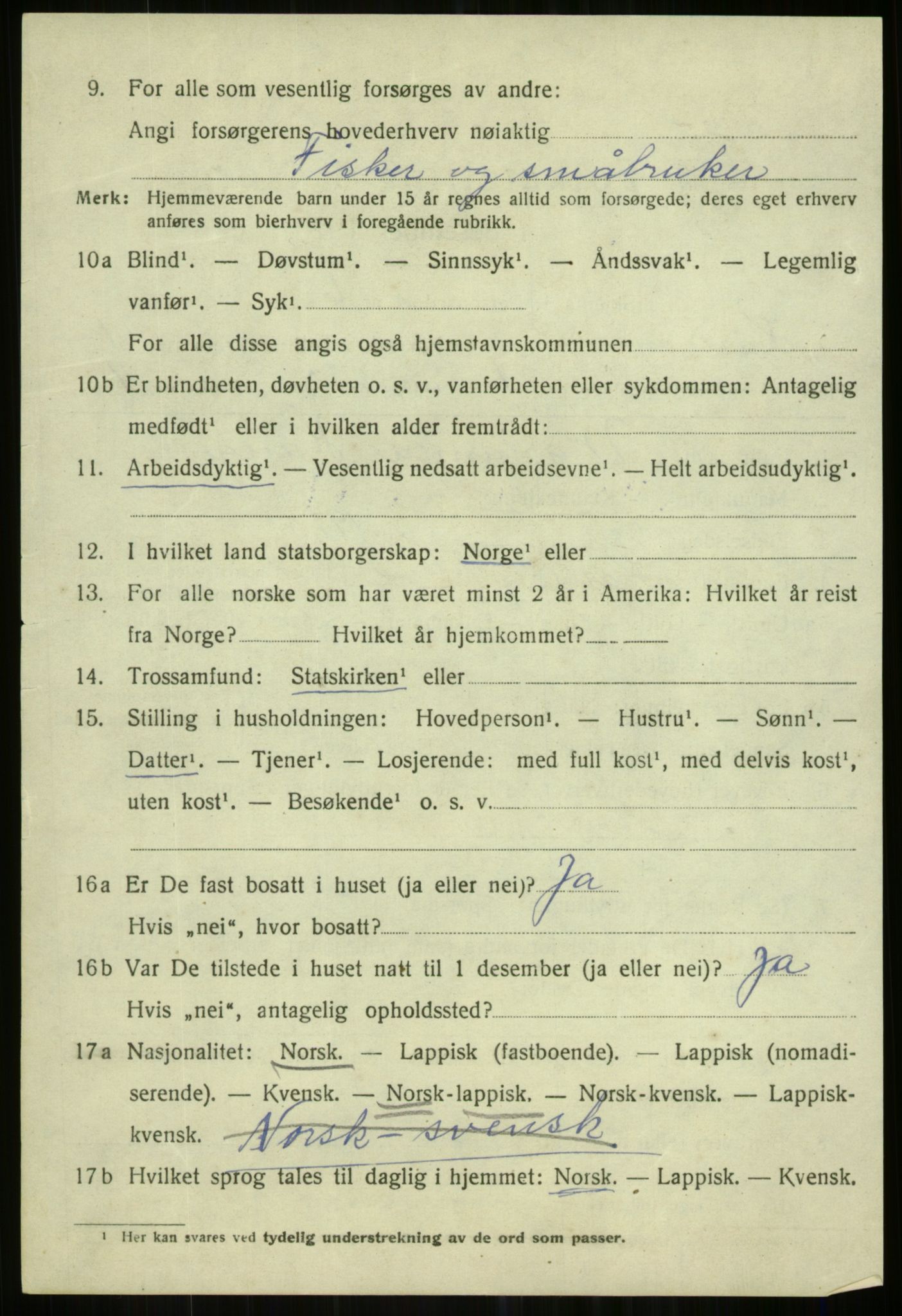 SATØ, 1920 census for Karlsøy, 1920, p. 759