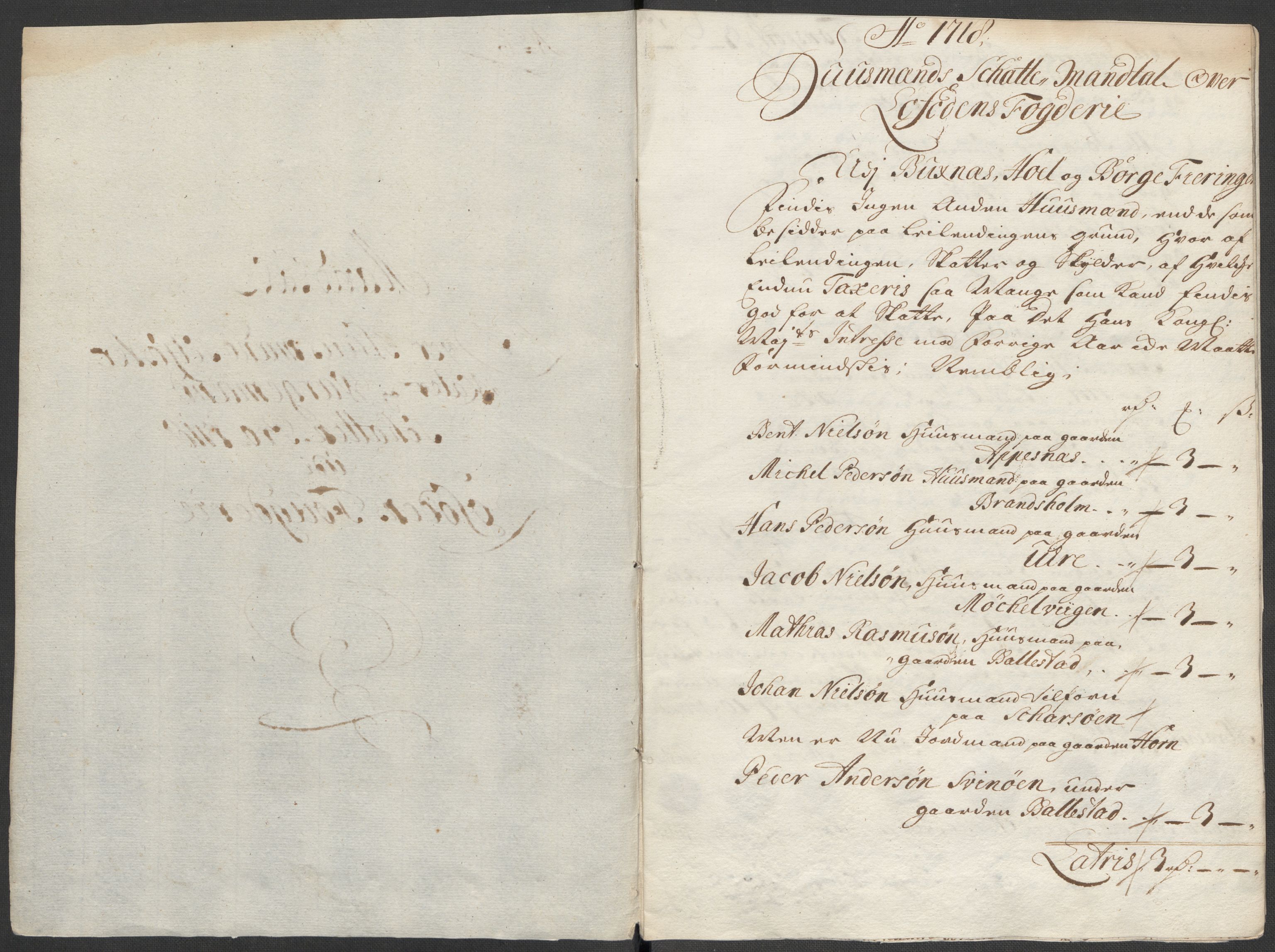 Rentekammeret inntil 1814, Reviderte regnskaper, Fogderegnskap, AV/RA-EA-4092/R67/L4684: Fogderegnskap Vesterålen, Andenes og Lofoten, 1718, p. 128